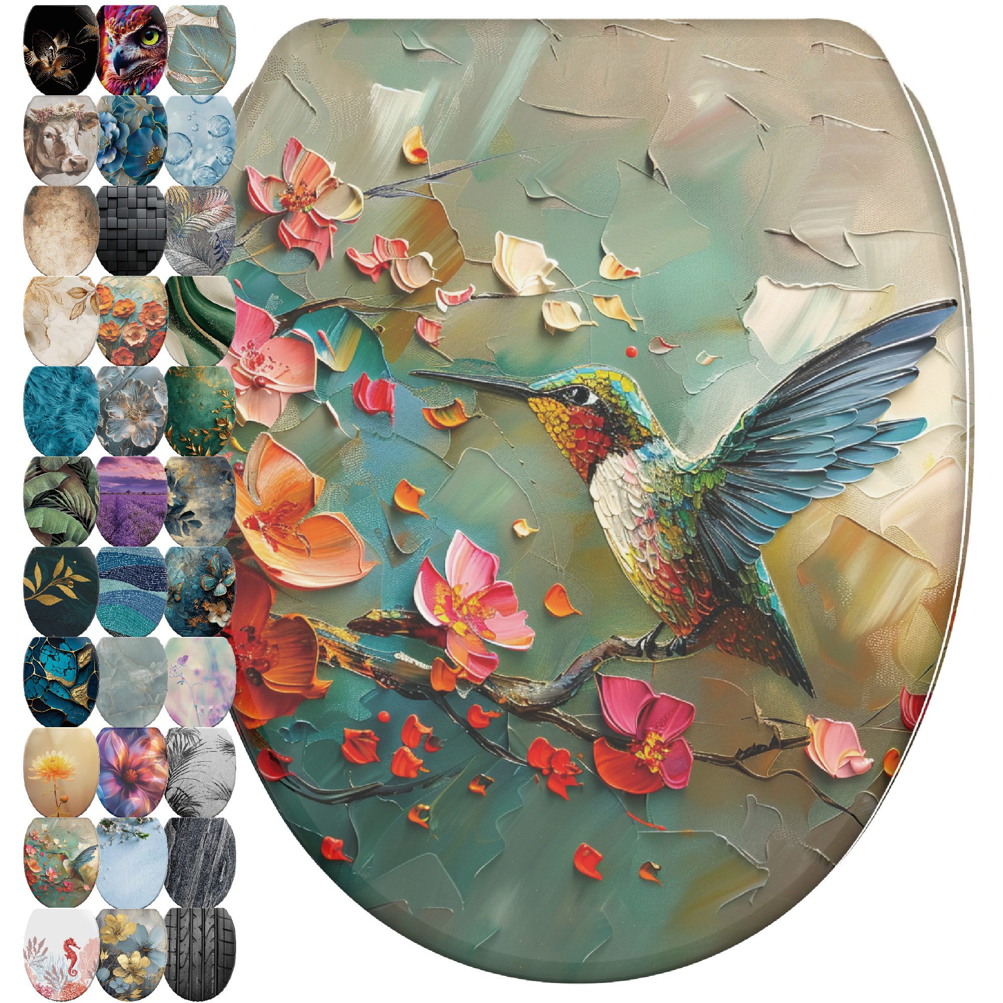 Sanilo WC-Sitz mit Absenkautomatik & Top Fix in vielen Designs, hochwertig, abnehmbar, leichte Montage von oben, mit Schraubenzieher