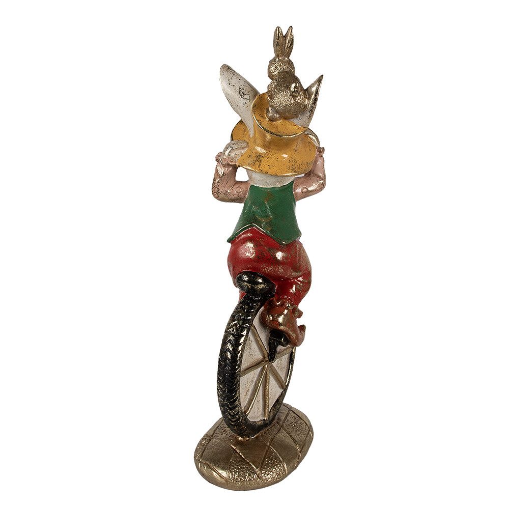 Clayre & Eef Dekofigur Clayre & Eef Figur Kaninchen 50 cm Weiß Goldfarbig Osterdekoration