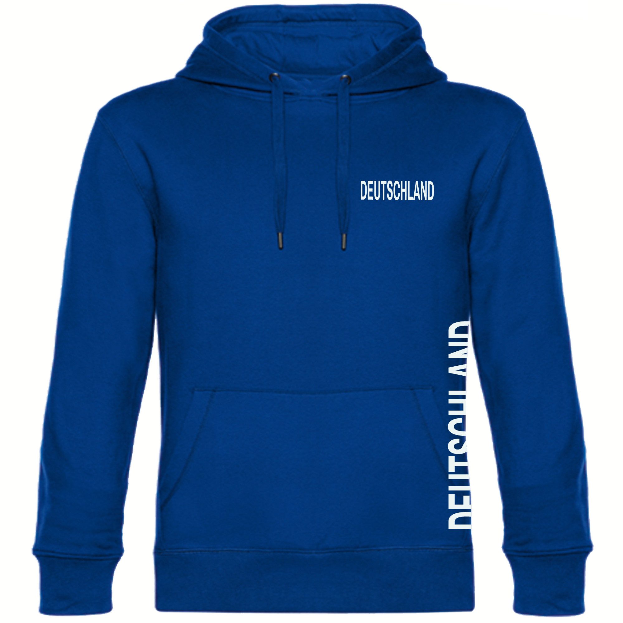 multifanshop Kapuzensweatshirt Deutschland - Brust & Seite - Pullover