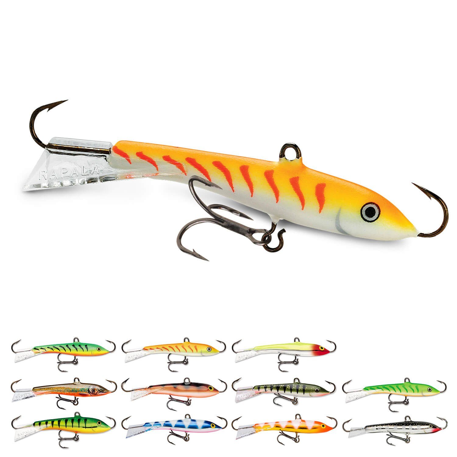 Kunstköder Jig Tiger GT Rap Rapala Fire 7cm 18g, sinkend Glow Jigging Rapala (1-St)