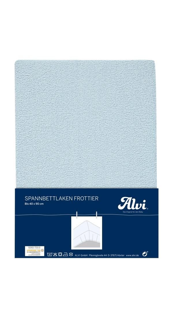 Alvi® Spannbettlaken Spannlaken Frottier, Frottier, Gummizug: rundum, (1 Stück), faltenfrei durch Gummizug