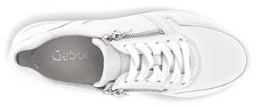 Gabor Keilsneaker mit Metallic-Details, Freizeitschuh, Halbschuh, Schnürschuh