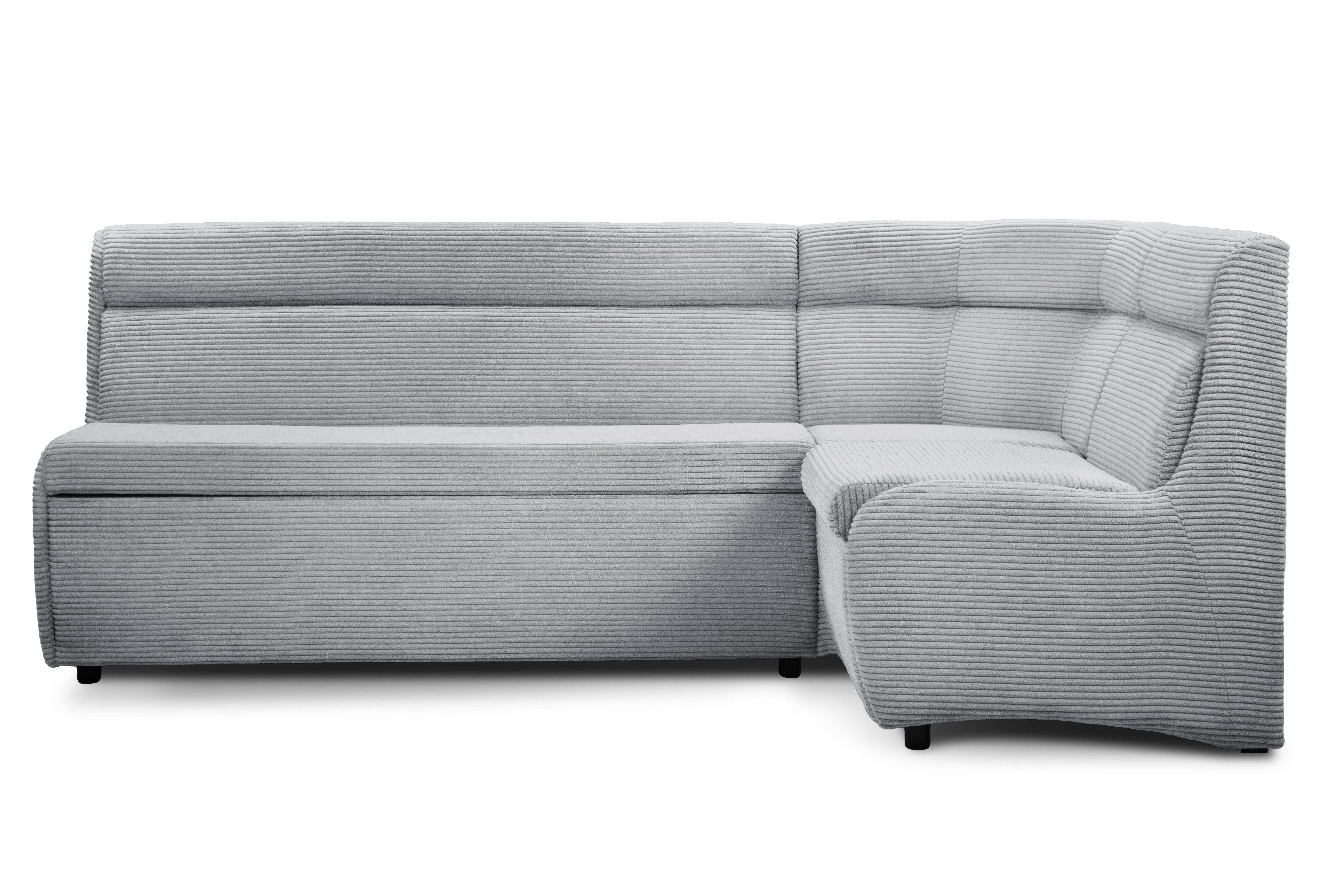 Rodnik Eckbank 215 x 132 cm mit Stauraum Vesta, Schenkel wechselbar, Premium-Polsterstoff