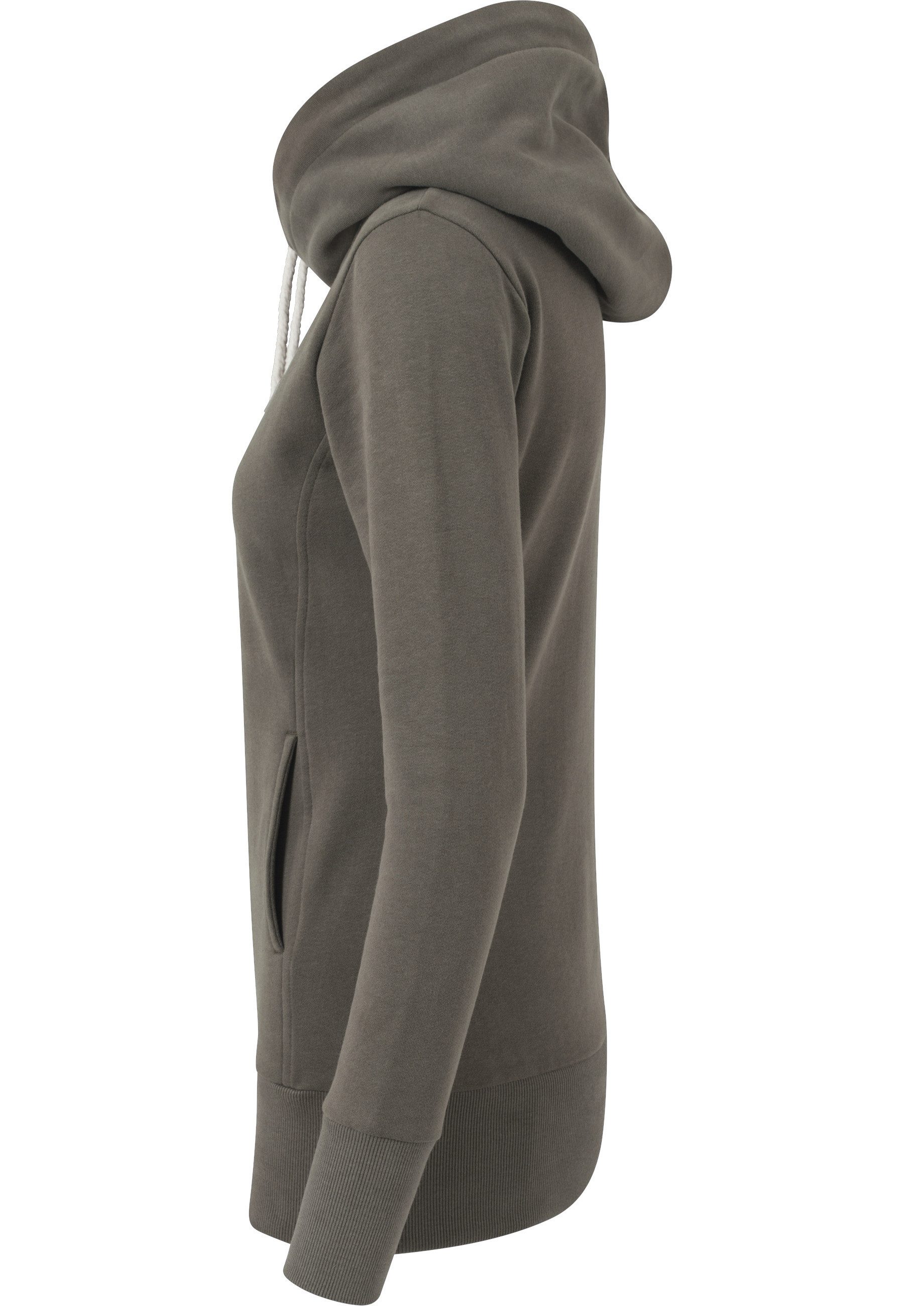URBAN CLASSICS Kapuzenpullover Urban Classics Damen Ladies Long Logopatch Hoody (1-tlg)
