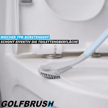 MAVURA WC-Reinigungsbürste GOLFBRUSH Hygienische Gummi Toilettenbürste Klobürste WC, Bürste Toiletten Garnitur Bürstengarnitur Silikon