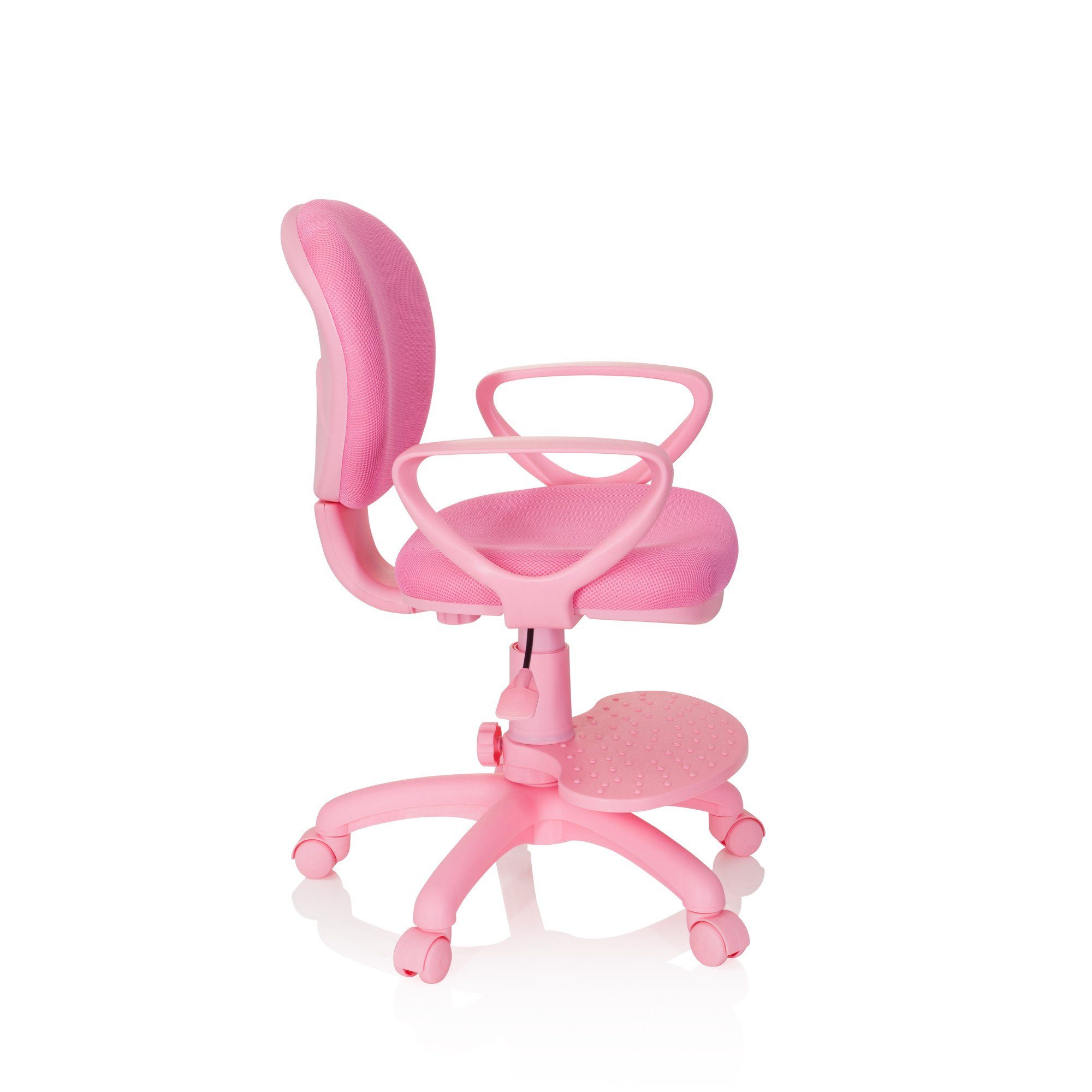 Drehstuhl Pink St), ergonomisch KID mitwachsend, hjh Kinderdrehstuhl mit Stoff (1 COLOUR Armlehnen OFFICE