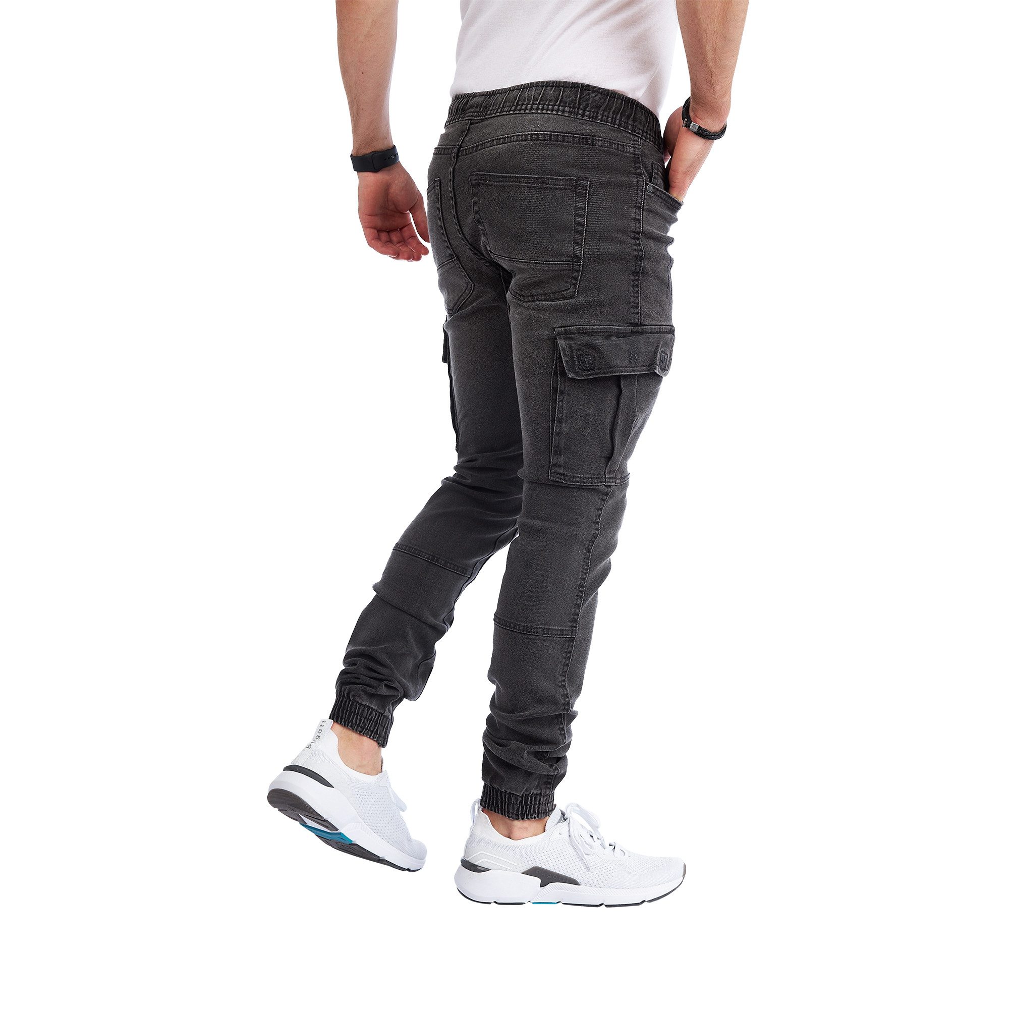 Styleko Cargohose Cargo Jeans Herren Cargohose für Herren Jeans stretch Cargohose Herren