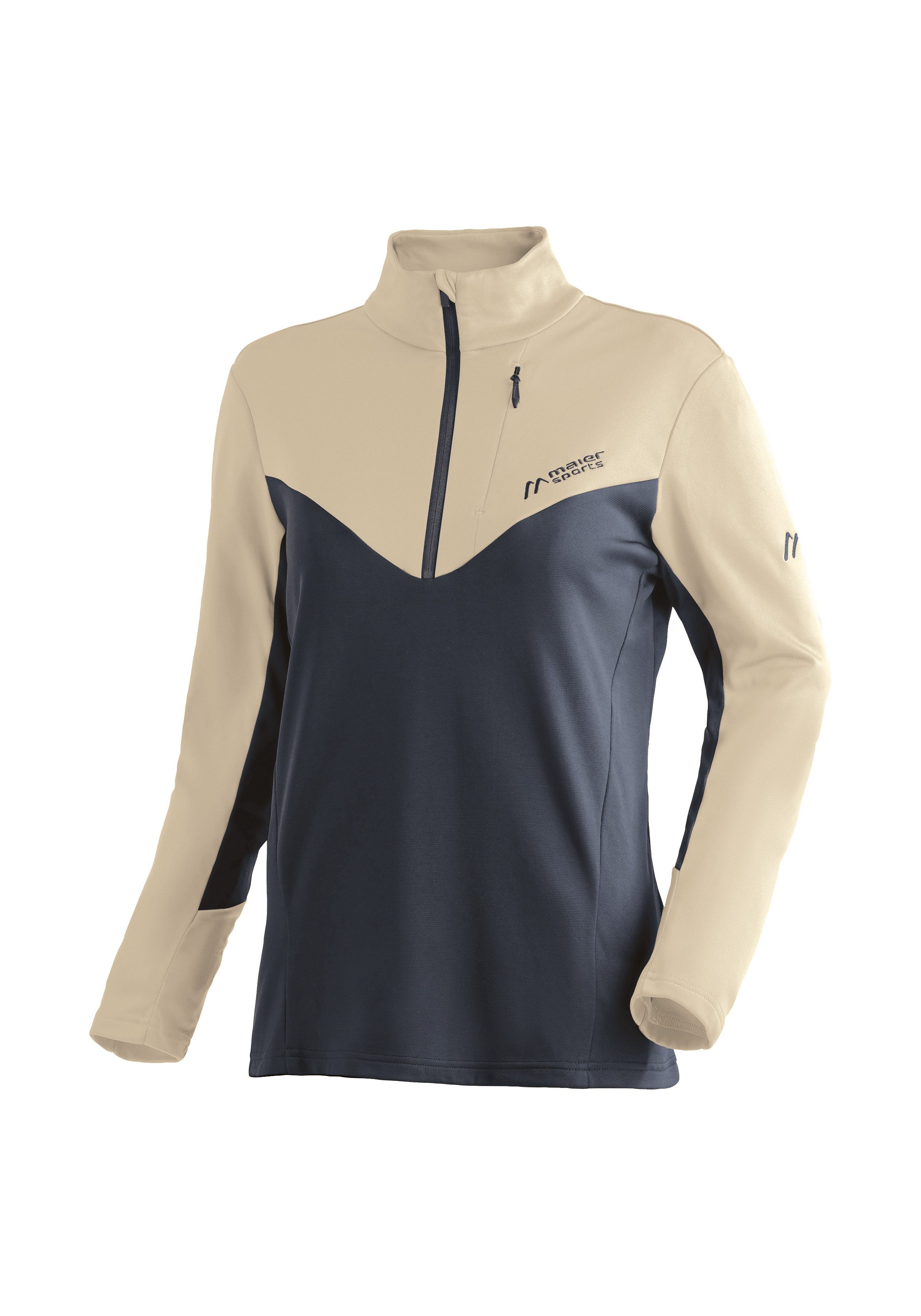 Maier Sports Rollkragenpullover Evii Damen Midlayer, warmes und schnelltrocknendes Fleece