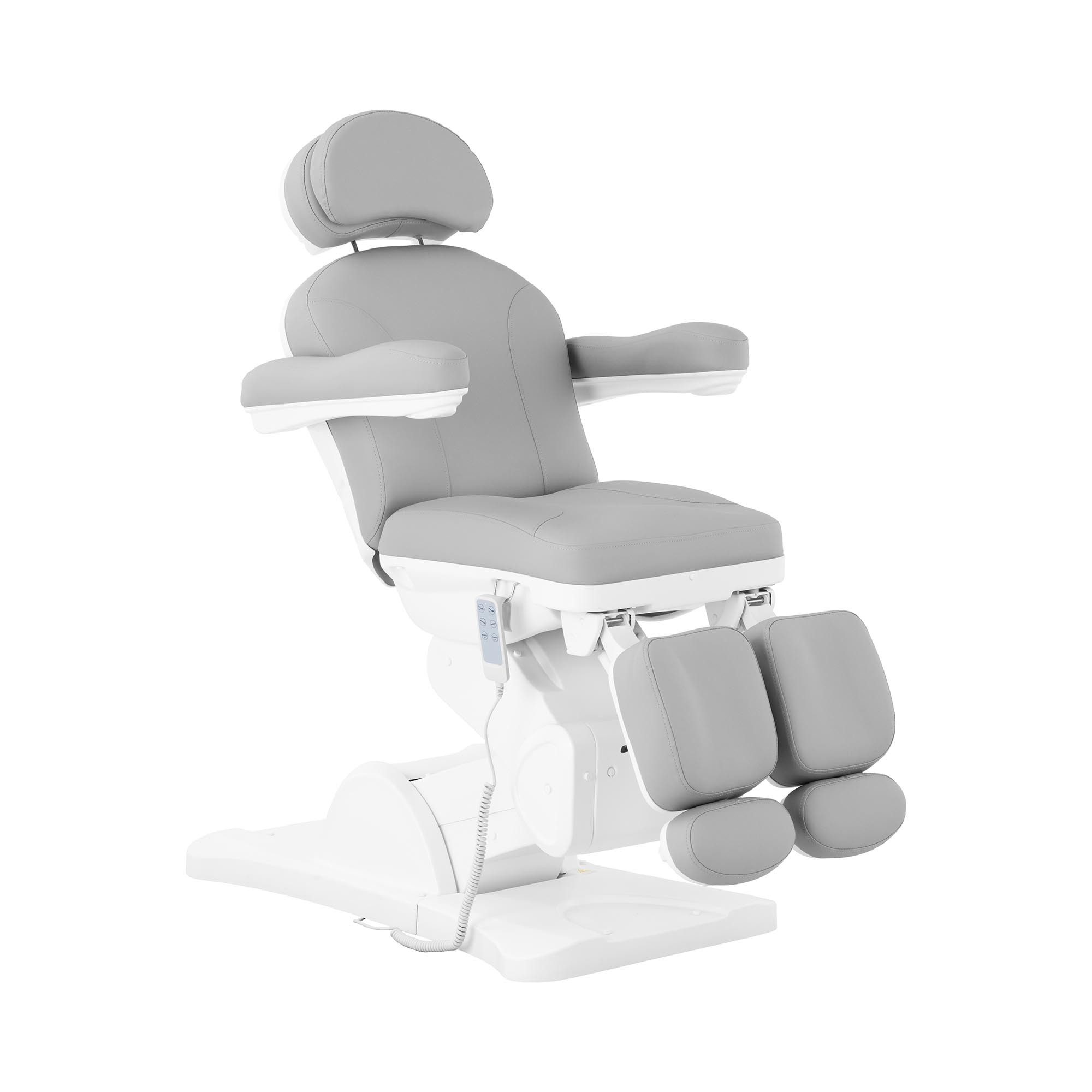 Physa Massageliege Fußpflegestuhl Fußpflegeliege Kosmetikstuhl Pedikürestuhl 150 kg Grau