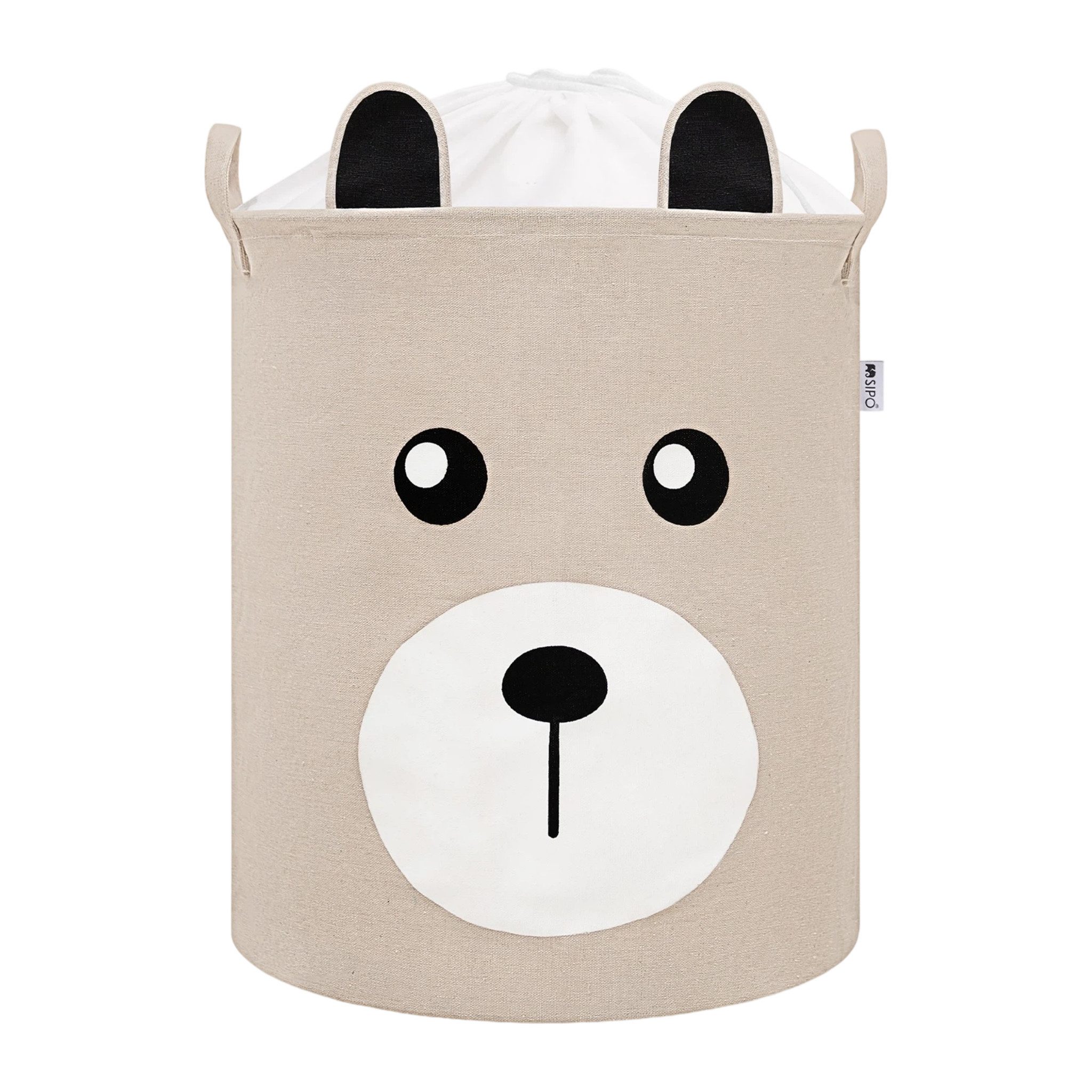 Sipo Aufbewahrungskorb (1 St., 1er Set, 2er Set, 3er Set), Aufbewahrungskorb für Spielzeug, 43L Stoffkorb mit Bärenmotiv