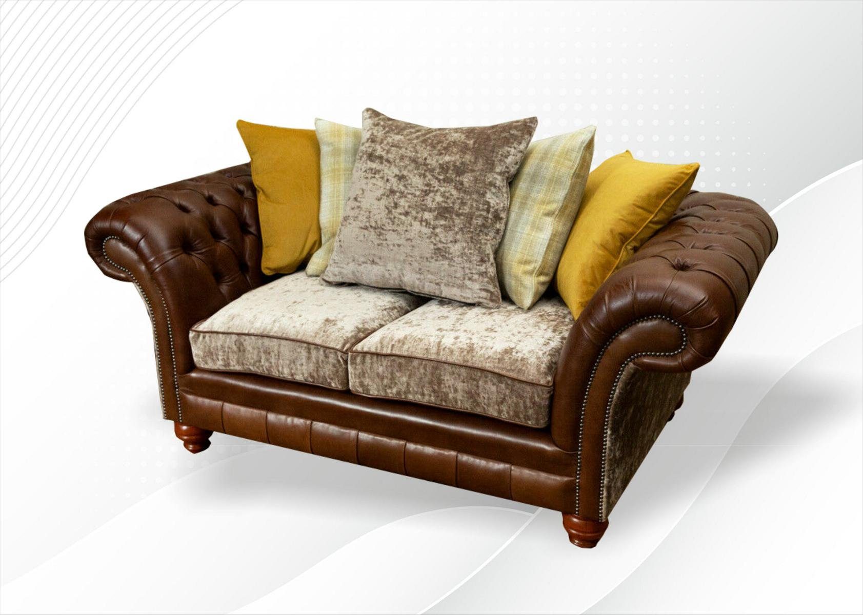 cm 185 Sitzer 2 Design JVmoebel Chesterfield-Sofa, Chesterfield Sofa Couch