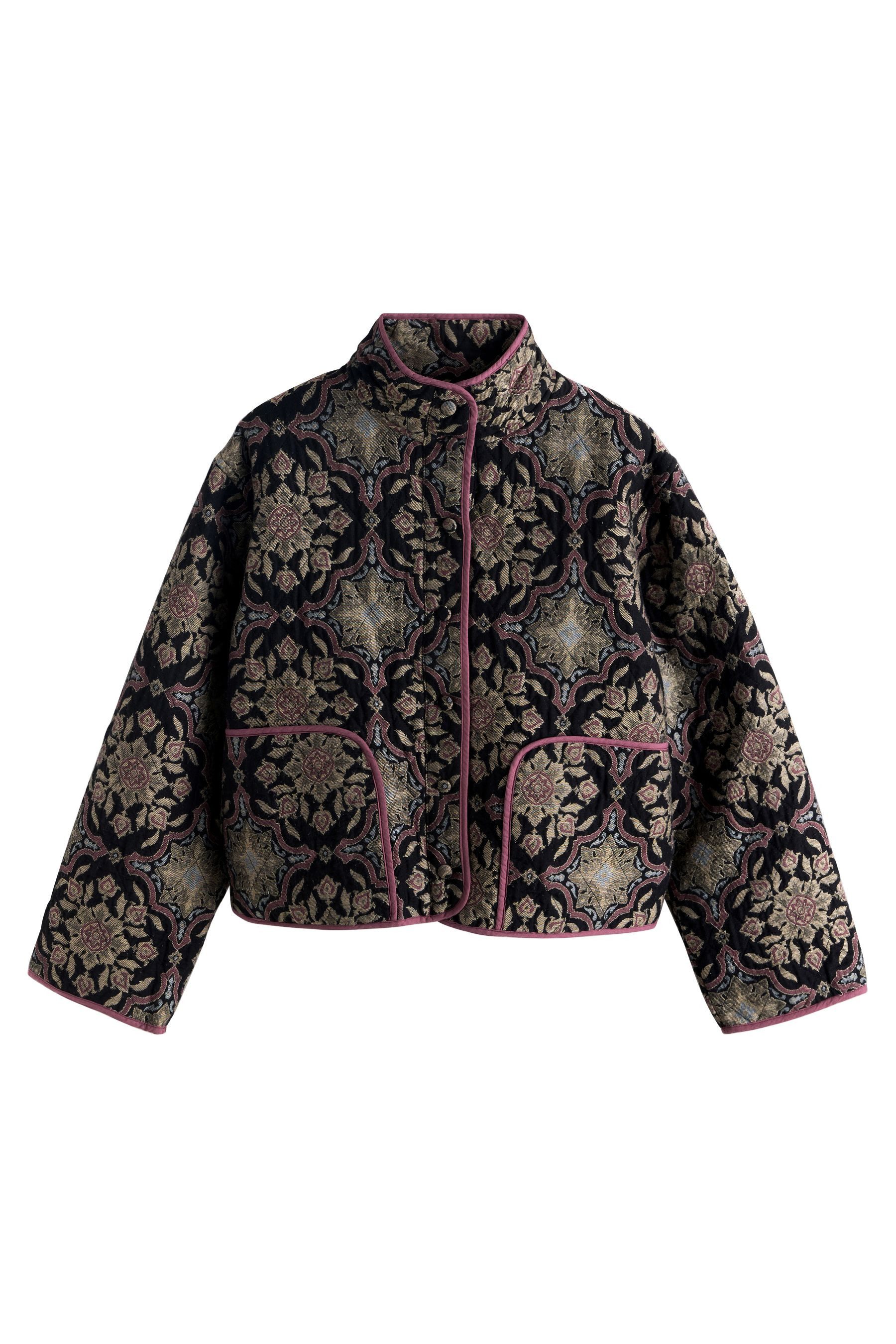 Next Steppjacke Gesteppte Jacke mit weitem Stehkragen (1-St)