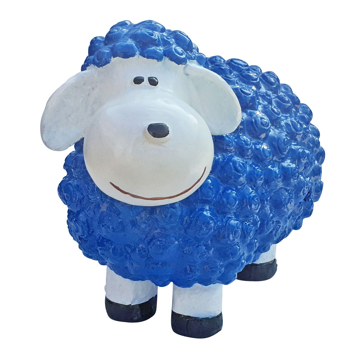 Fachhandel Plus Tierfigur Deko Schaf mittel Gartenfigur Schaf Bunte Schafe für den Garten (1 St), Farbenfrohe Gartenfigur