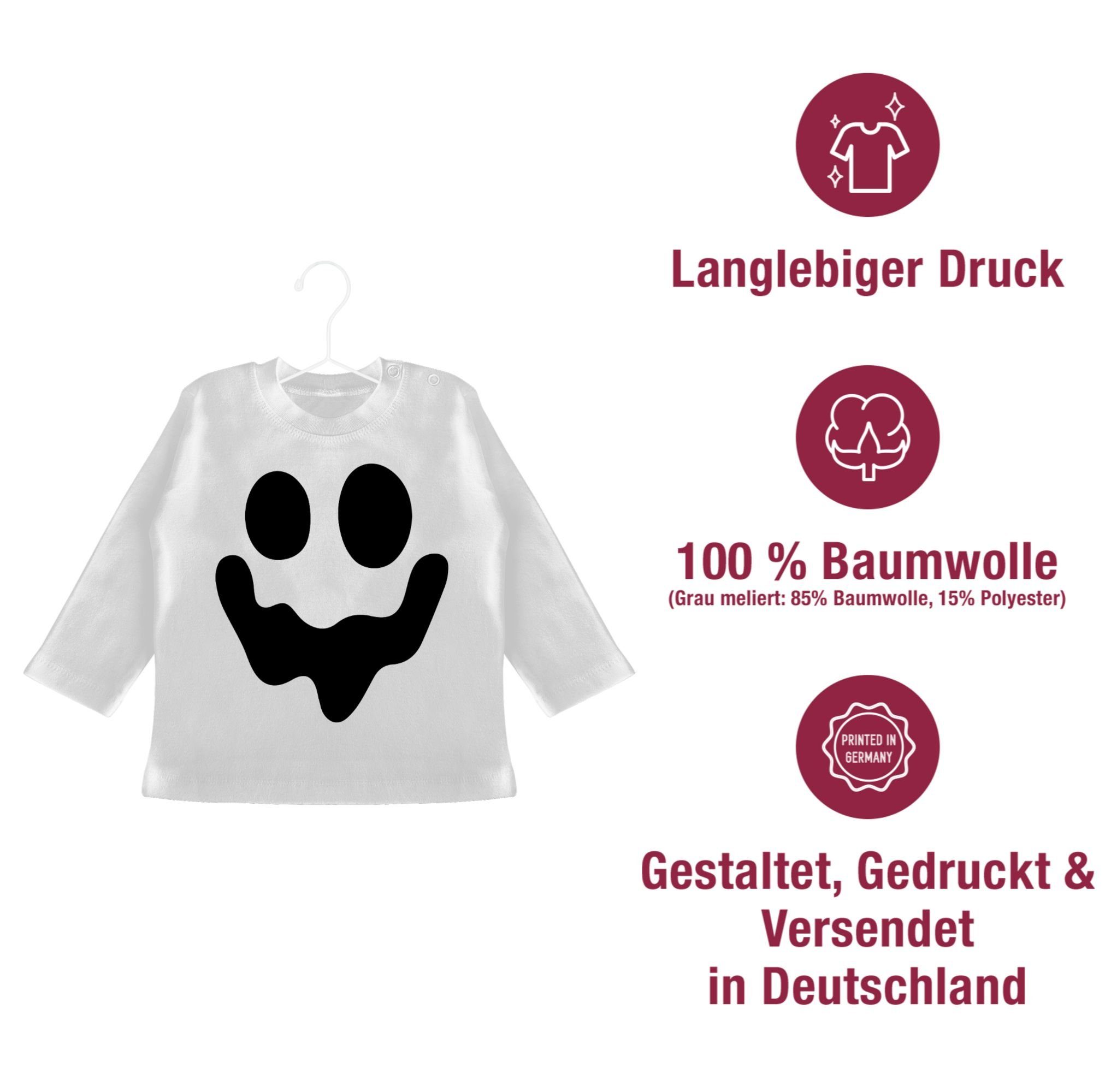 Gruselig Geist Shirtracer Halloween T-Shirt Gespenst Einfach 1 Baby Weiß Spuk Kostüme für