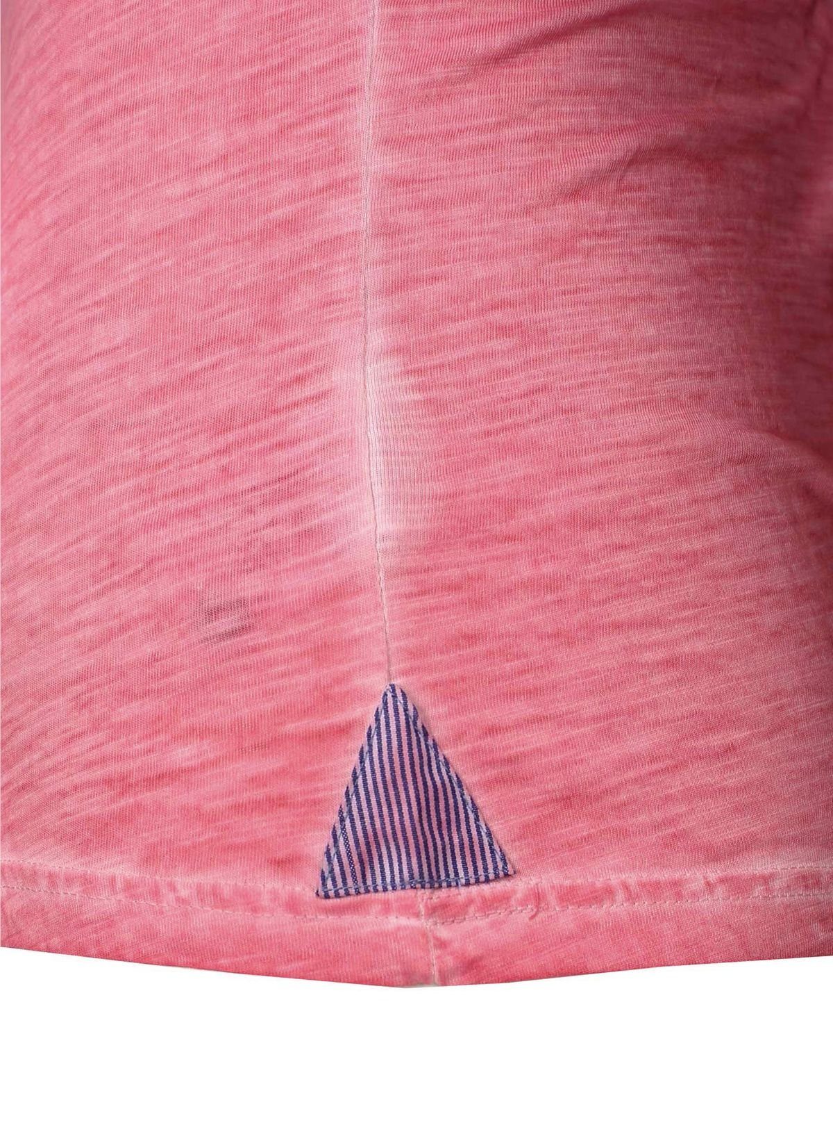 Key Largo T-Shirt für Herren Arena button vintage Look MT00023 mit Knopfleiste unifarben kurzarm slim fit