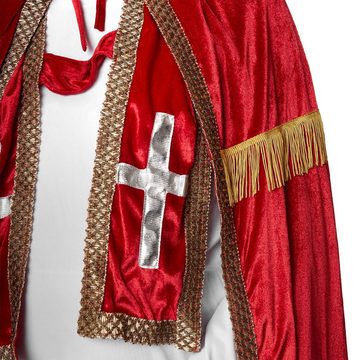 dressforfun Kostüm Herrenkostüm St. Nikolaus-Set dunkelrot