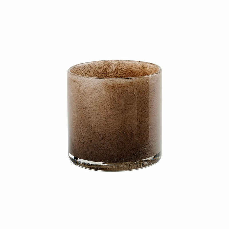 Giftcompany Windlicht Linen Taupe H 10 cm