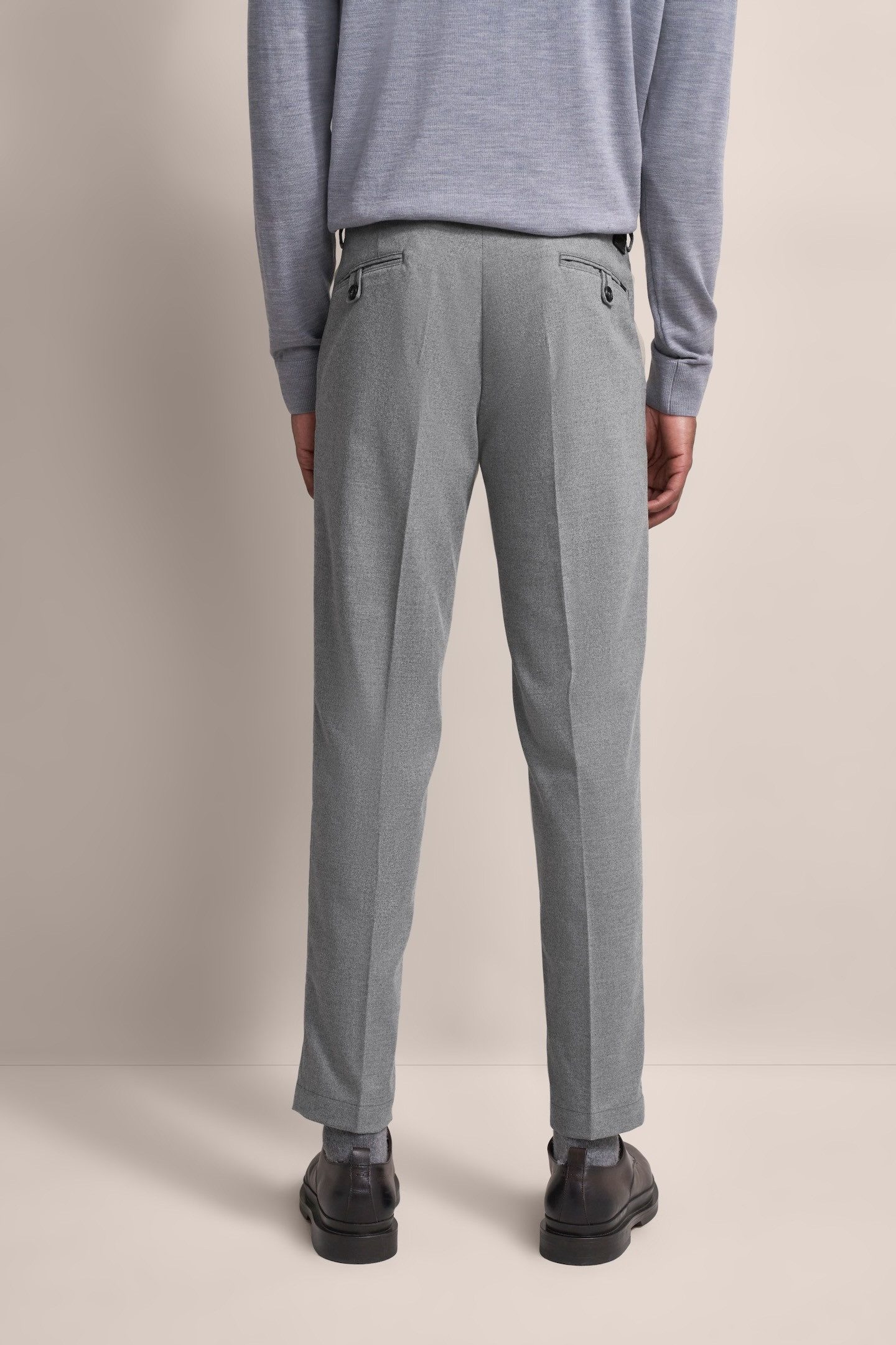 bugatti Bundfaltenhose mit Modern-Flanell-Soft-Touch