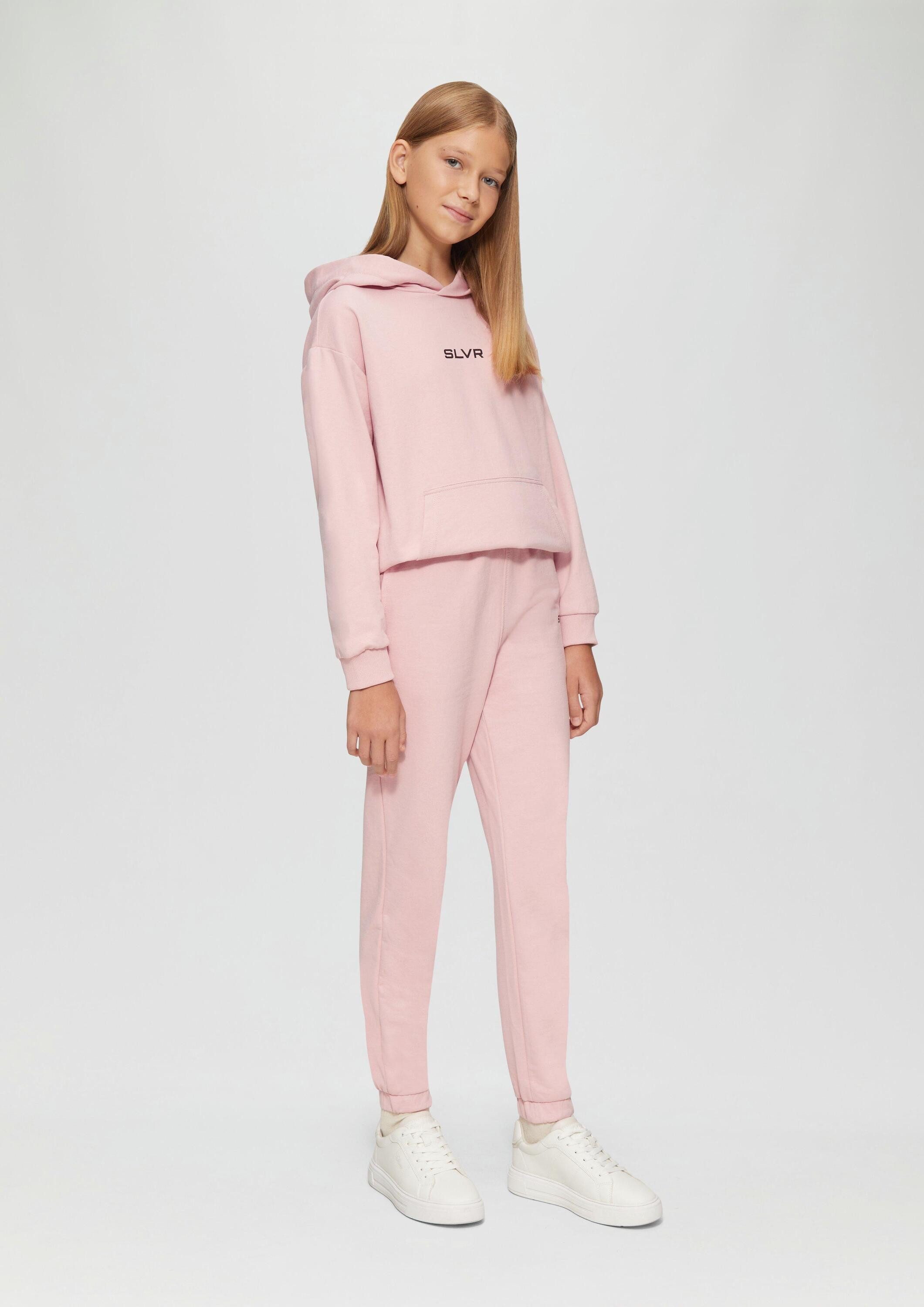 s.Oliver Jogginghose Leggings Unisex Jogginghose aus Sweat mit Print-Detail – Bild 3 von 5