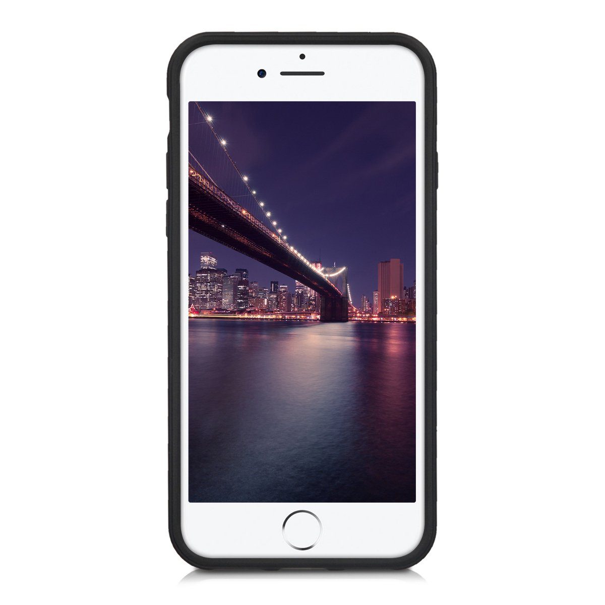 kwmobile Handyhülle Hülle für Apple iPhone SE / 8 / 7, mit Kartenfach - Dual TPU Silikon Hybrid Hardcase Handy Hard Cover