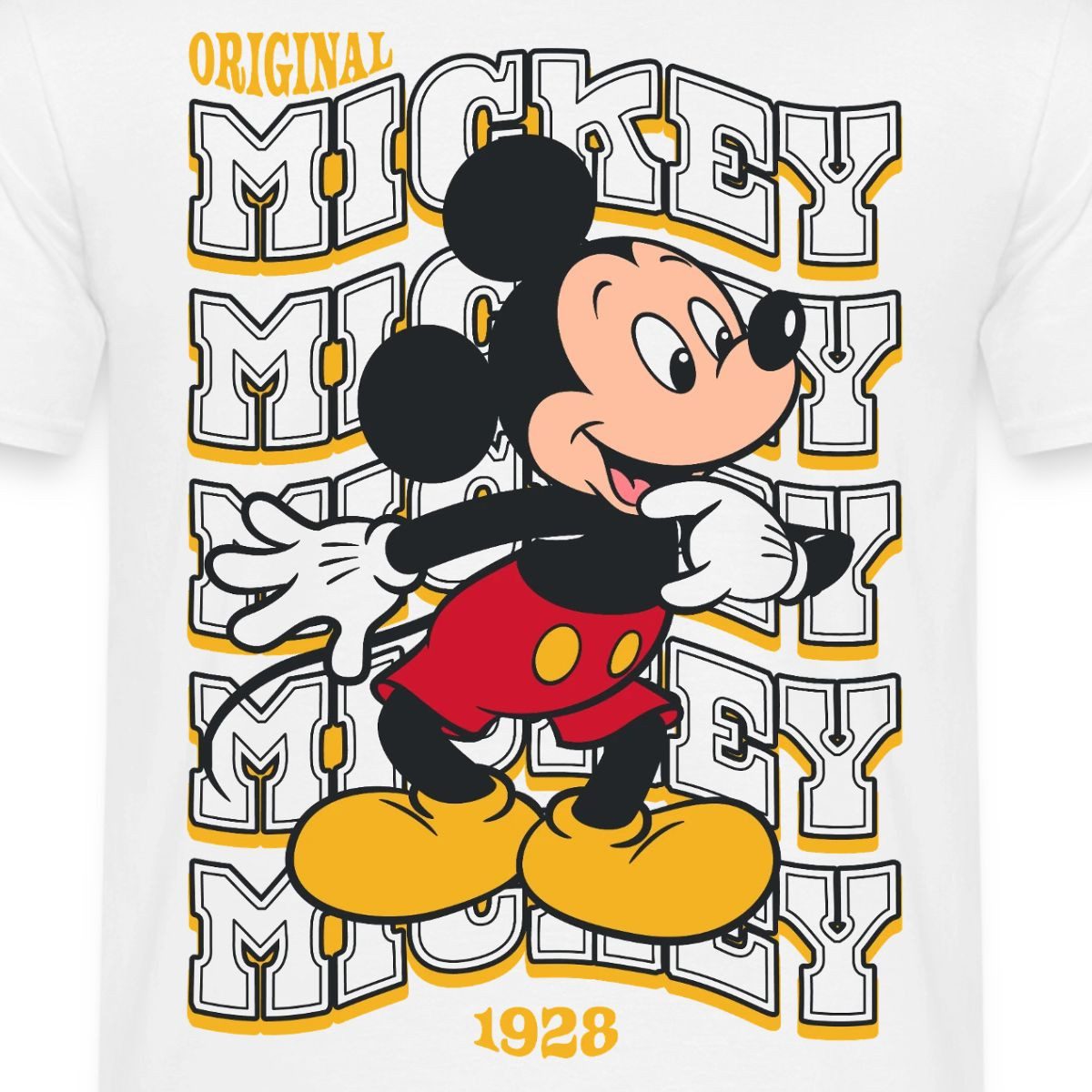 Spreadshirt T-Shirt Mickey & Minnie Mickey Mouse Original 1928 Männer T-Shirt (1-tlg)