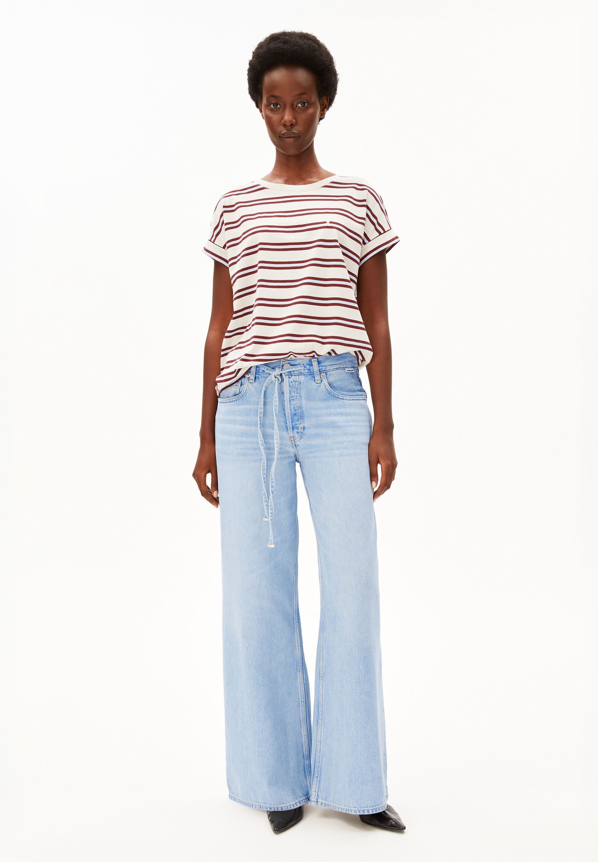 Armedangels T-Shirt IDAARA STRIPES T-Shirt aus Bio-Baumwolle Loose Fit
