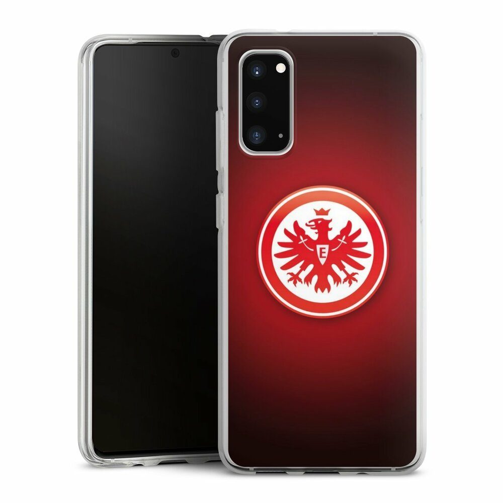 DeinDesign Handyhülle Eintracht Frankfurt Offizielles Lizenzprodukt Wappen, Samsung Galaxy S20 Silikon Hülle Bumper Case Handy Schutzhülle