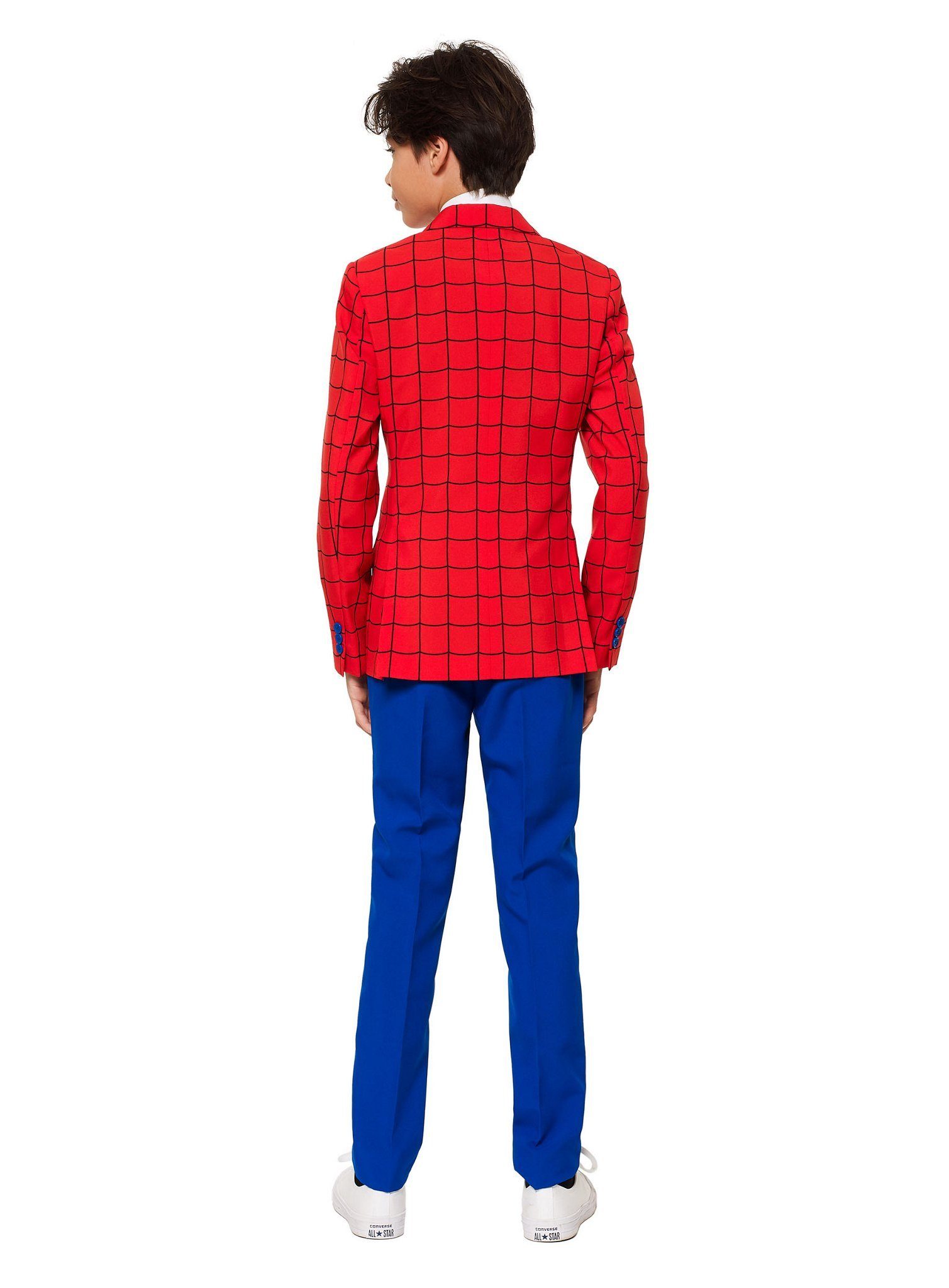Opposuits Partyanzug Teen Spider-Man Kostüm Anzug - Karneval Halloween, Ausgefallener Jungenanzug für Teens mit Stil