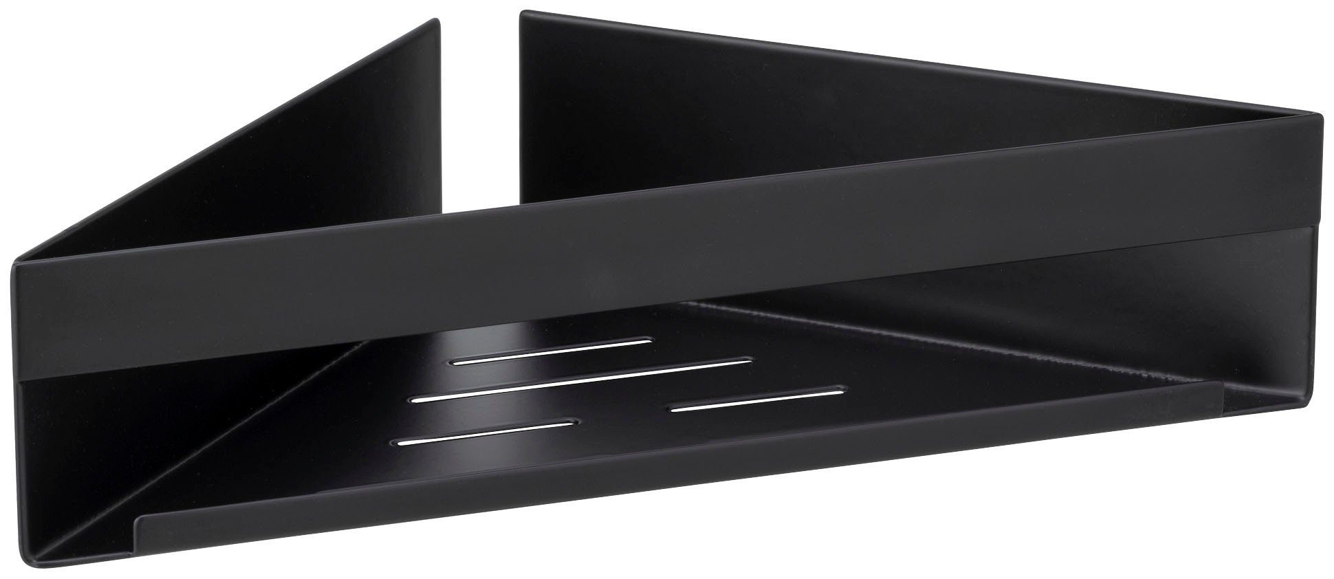 WENKO Badregal Turbo-Loc® Genova, Wandregal aus hochwertigem Edelstahl, Befestigen ohne Bohren