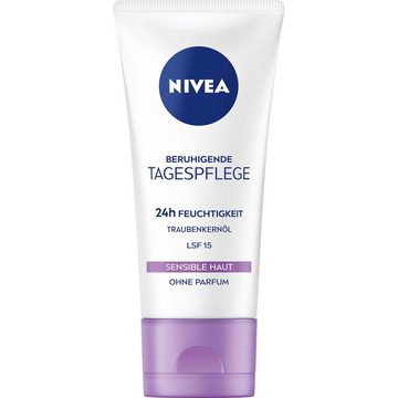 Nivea Gesichtspflege Gesichtscreme Essentials sensible Haut LSF 15, 1-tlg.
