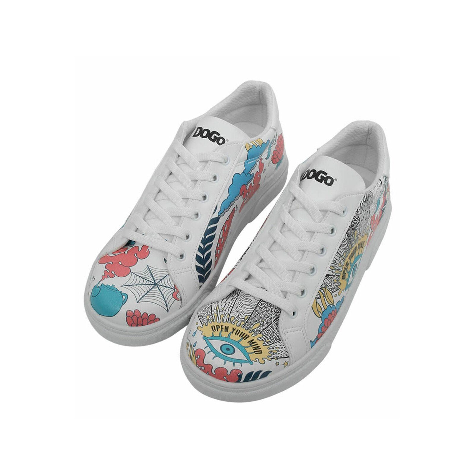 DOGO Ace Low-Top Sneaker Open Your Mind Damen Sneaker Sneaker Handgefertigt