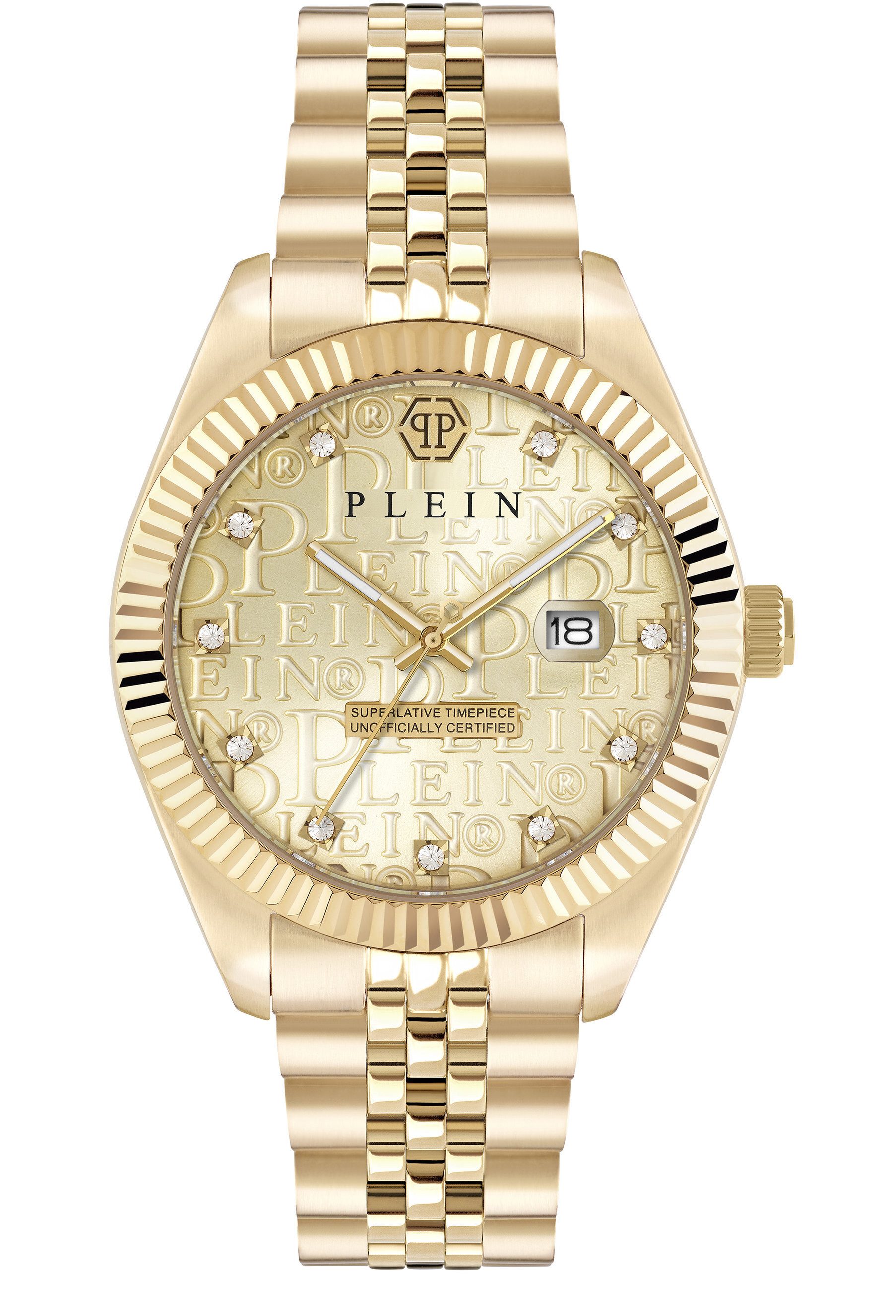 PHILIPP PLEIN Quarzuhr DATE SUPERLATIVE GENT, (1-tlg., Not a set – not applicable to this product), Quarz-Analoguhr