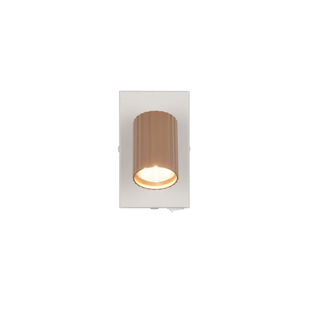 TRIO Leuchten Wandleuchte, Leuchtmittel nicht inklusive, Spotstrahler Wandleuchte Wohnzimmerleuchte Flurlampe Metall braun