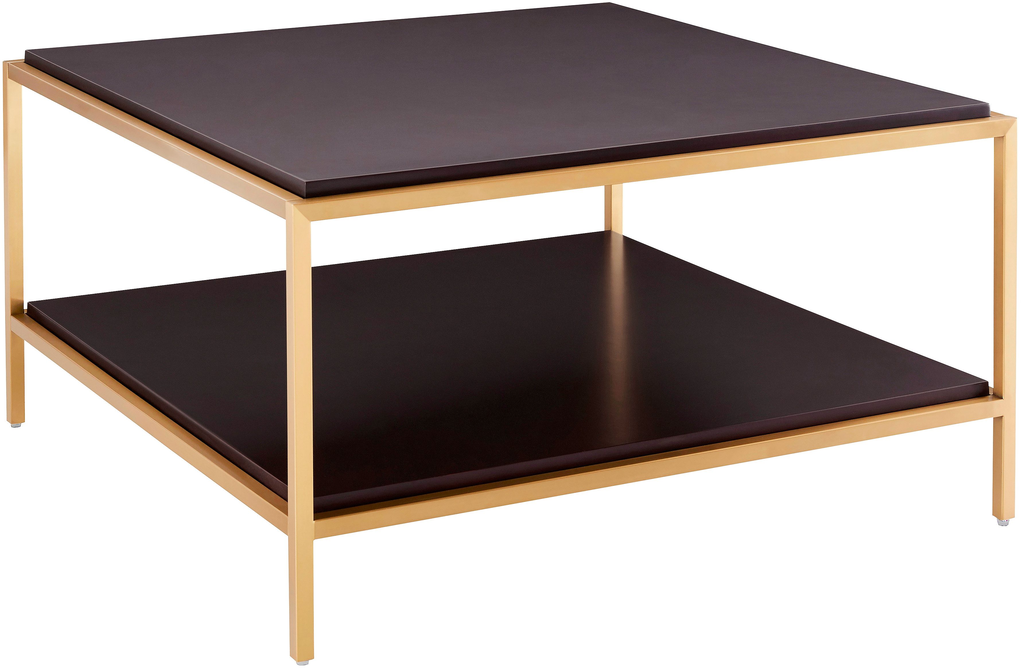 Leonique Couchtisch "Cherlen, TOPSELLER", mit zwei Ablageflächen und goldfa günstig online kaufen