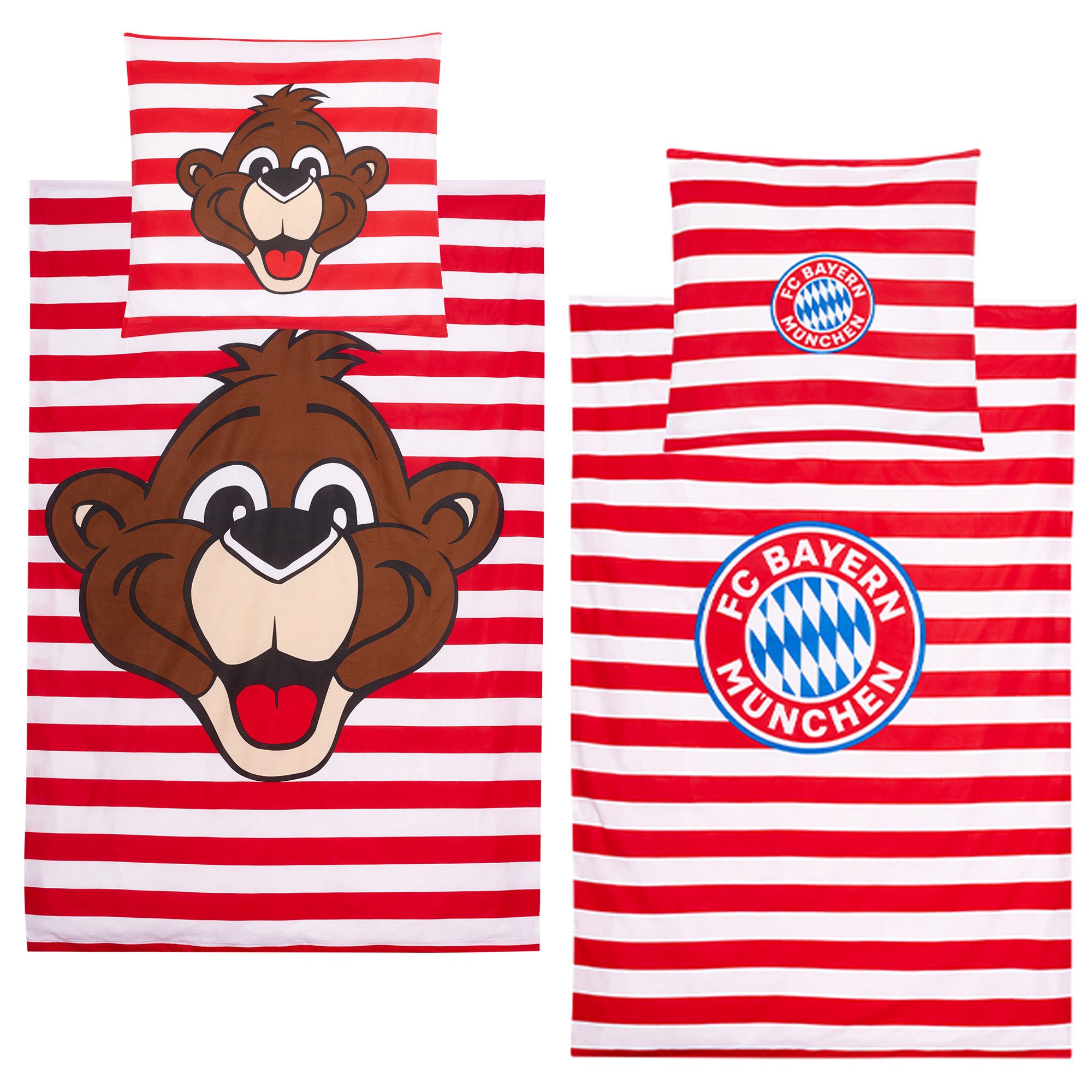 BERONAGE Kinderbettwäsche FC Bayern München Baby / Kleinkind Berni Bettwäsc günstig online kaufen