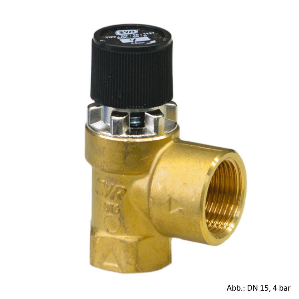 SYR Rohrverbinder SYR Solar-Sicherheitsventil 8115, DN 15, 4 bar, 8115.15.002