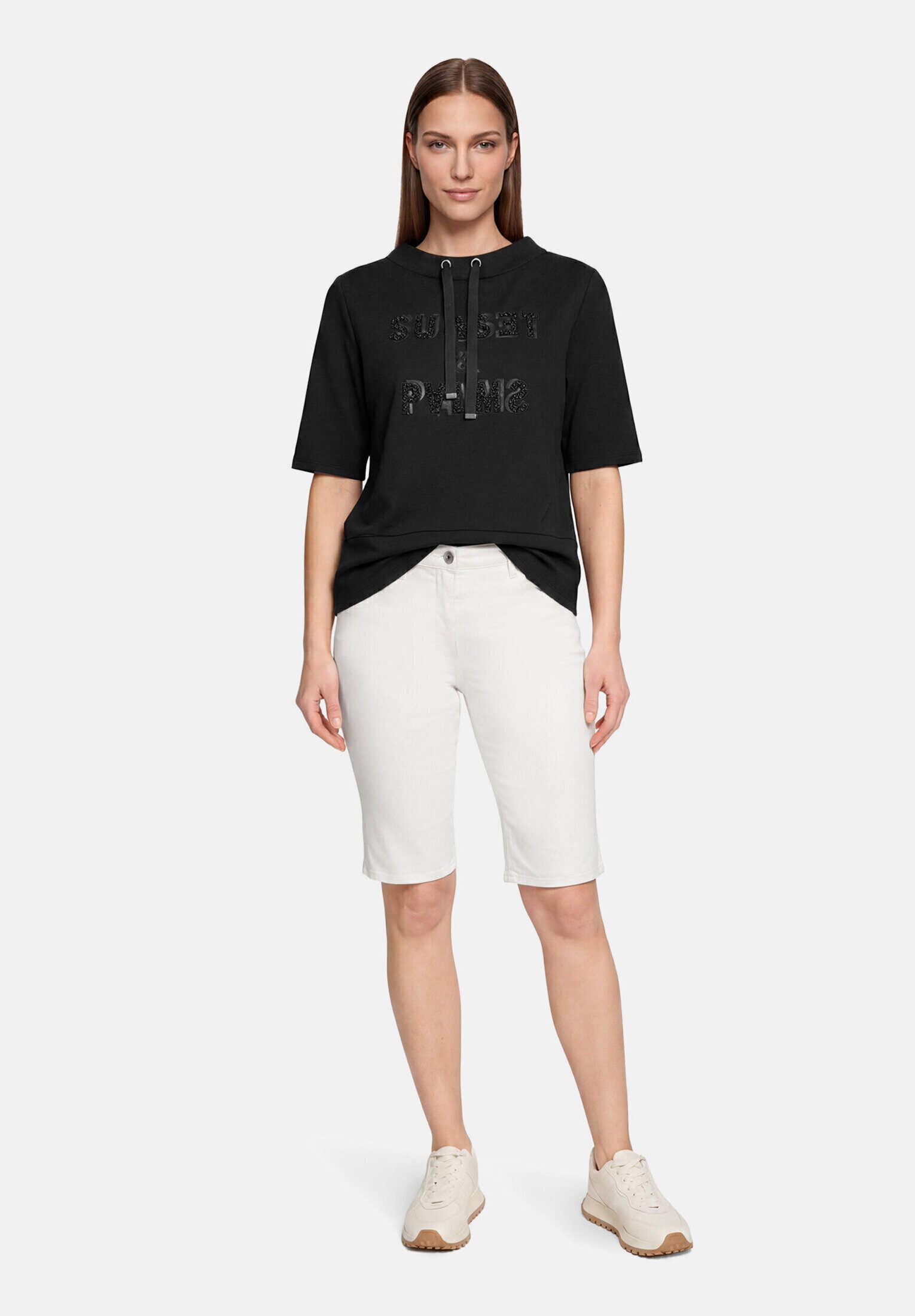 Betty Barclay Kurzarmshirt Damen mit Stehkragen (1-tlg)