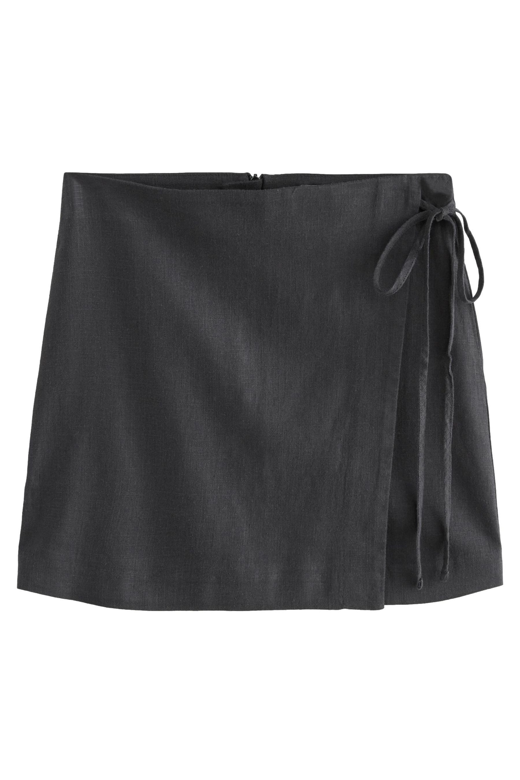 Next Wickelrock Wickel-Minirock mit hohem Leinenanteil günstig online kaufen
