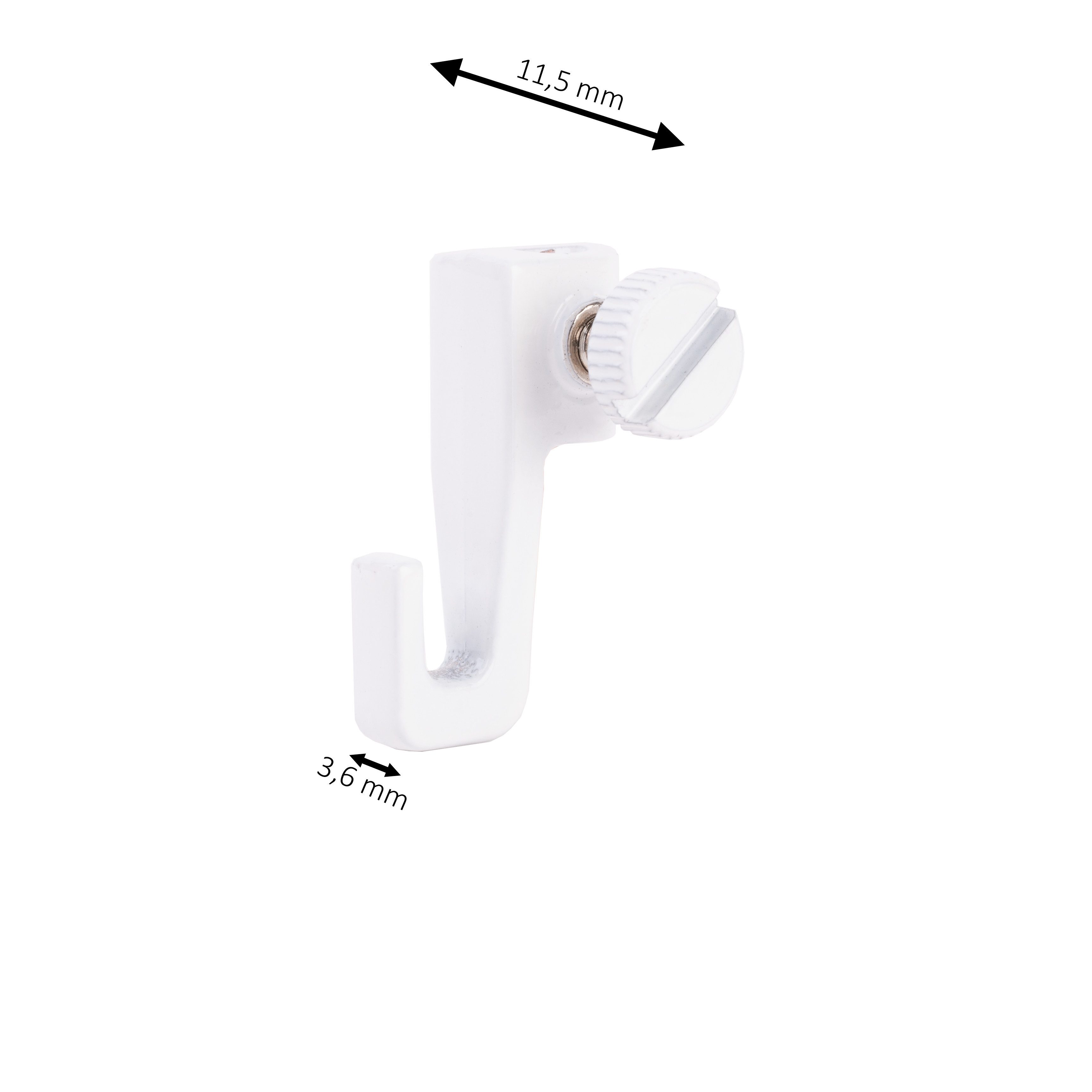 SOFT-RAIL Seilhaken Verstellbarer Bilderhaken Mini, für Galerieschienen & Bilderschienen, (Set, 5-St), Zubehör – Bild 2 von 3
