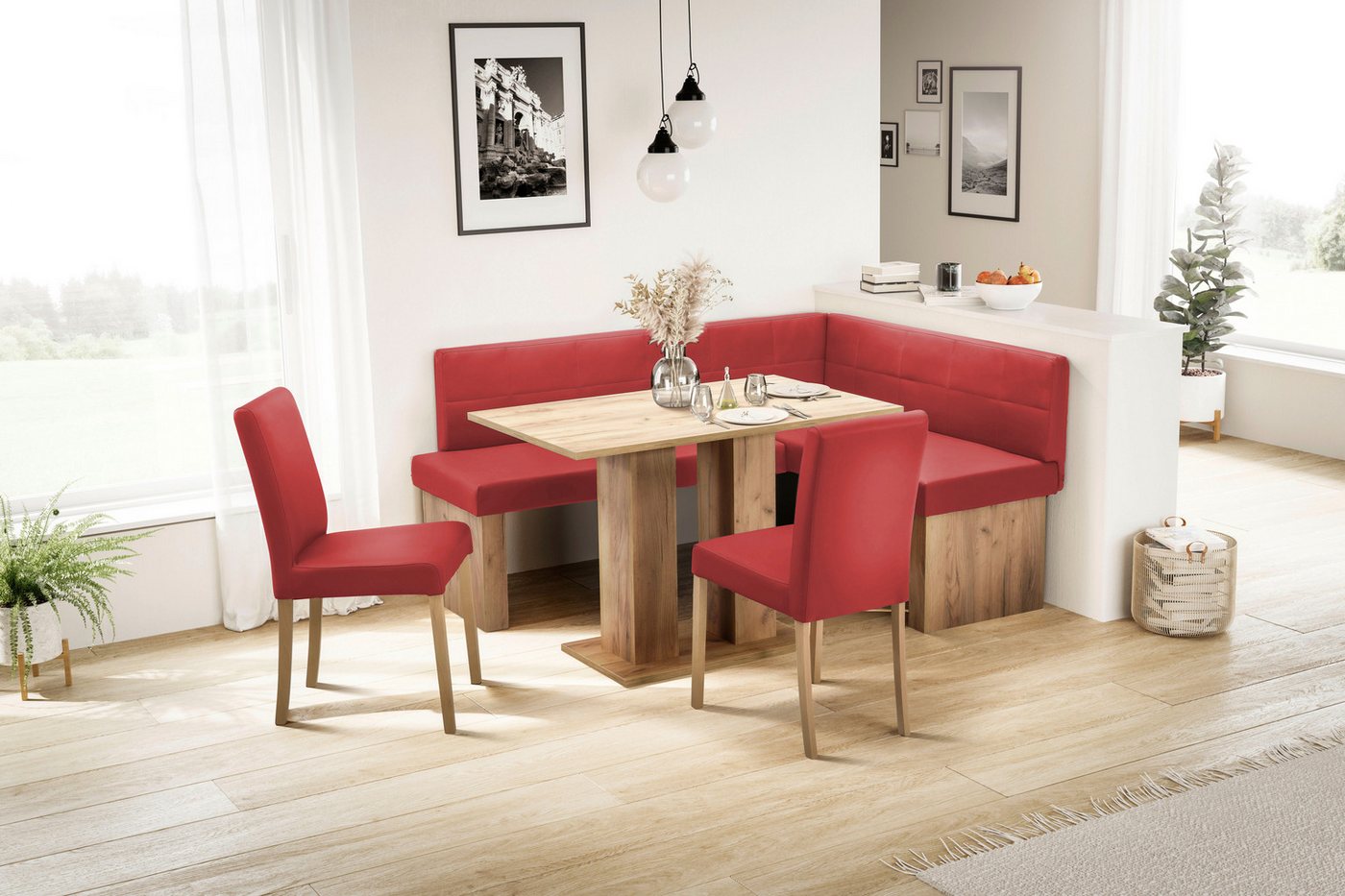 massivline&more Eckbank Anna 2, Breite 169 cm