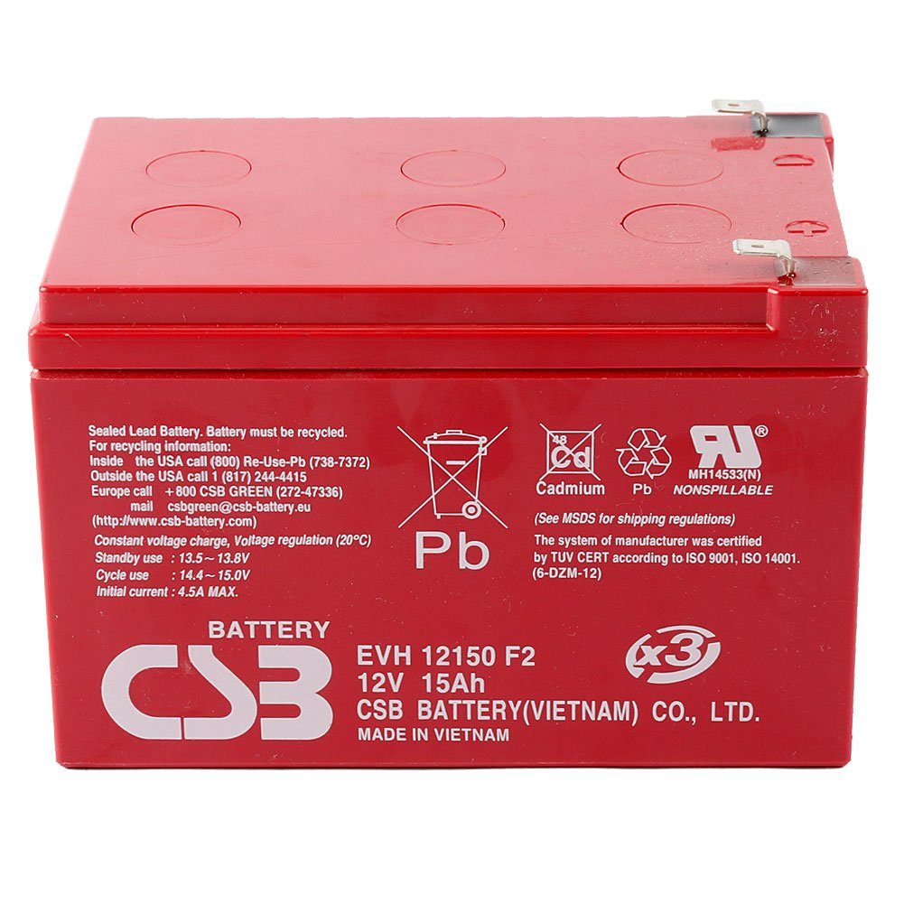 Mach1 48V Akkupack Elektro Scooter 4X 12Volt 15Ah CSB Akku Akku-Set 15000 mAh