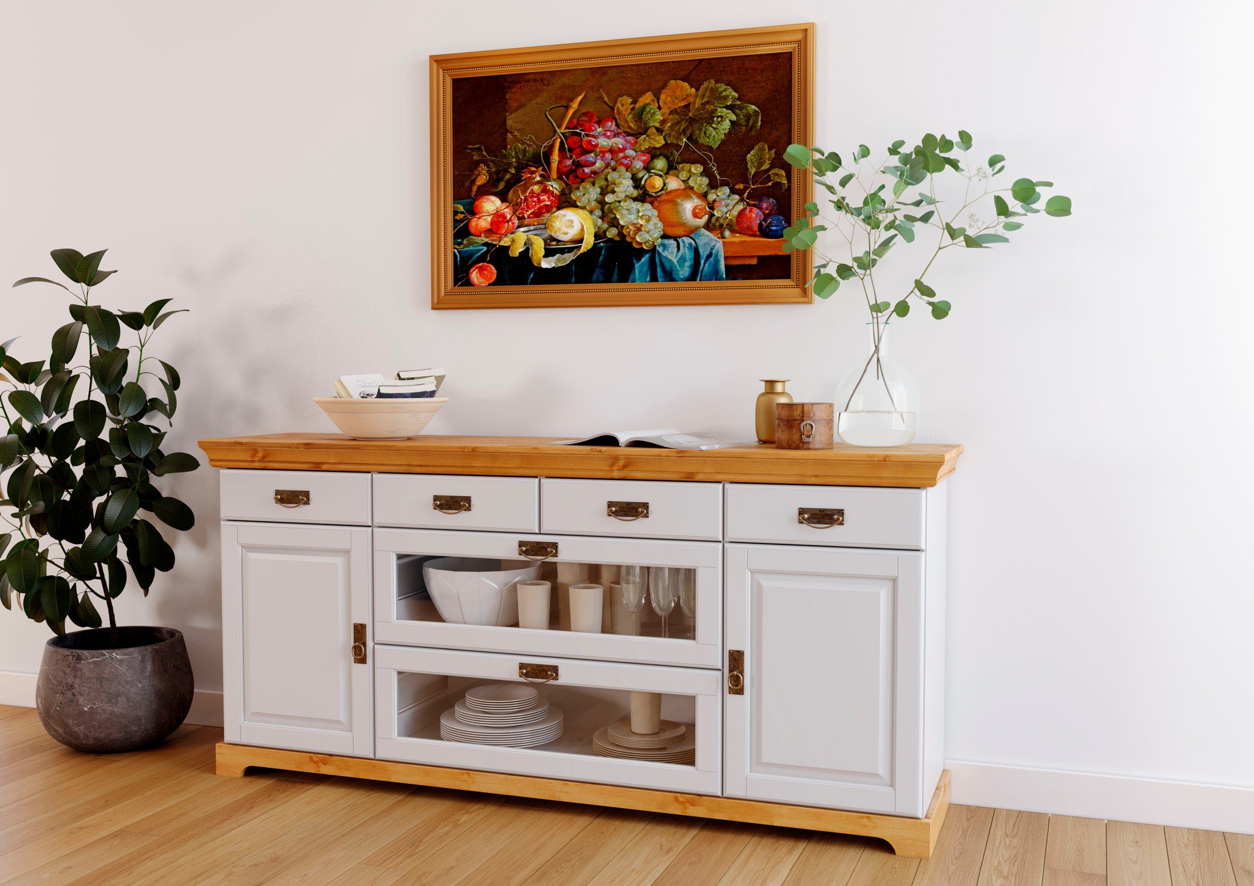 Home affaire Sideboard Rügen, Kommode aus massiver Kiefer, FSC®, Breite 145 oder 180 cm