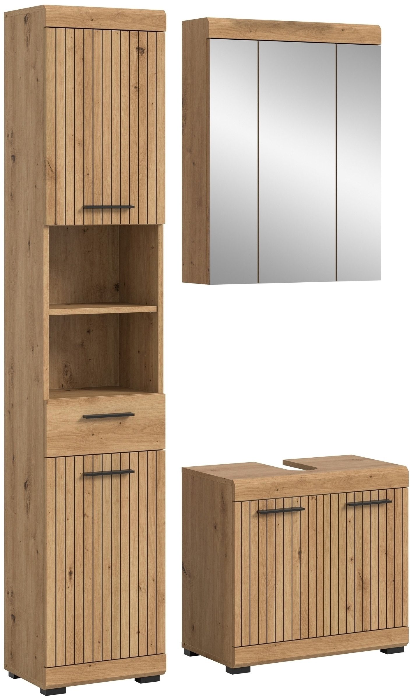 freiraum Badezimmer-Set Scout, in Artisan Eiche Nachbildung - 112x191x34cm (BxHxT)