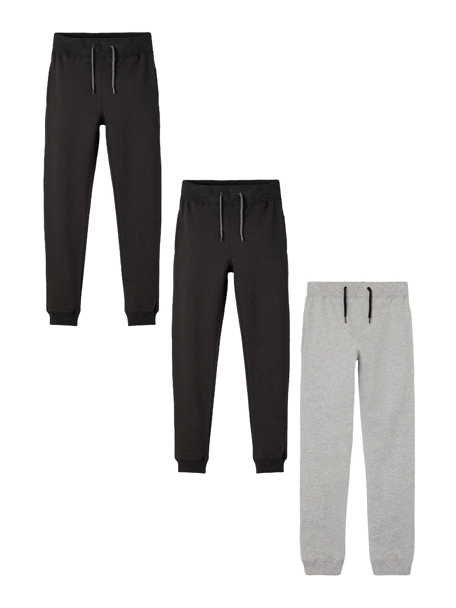Name It Sweatpants Basic 3-er Stück Set Sweatpants NKMSWEAT (3-tlg) NKMSWEAT PANT UNB NOOS