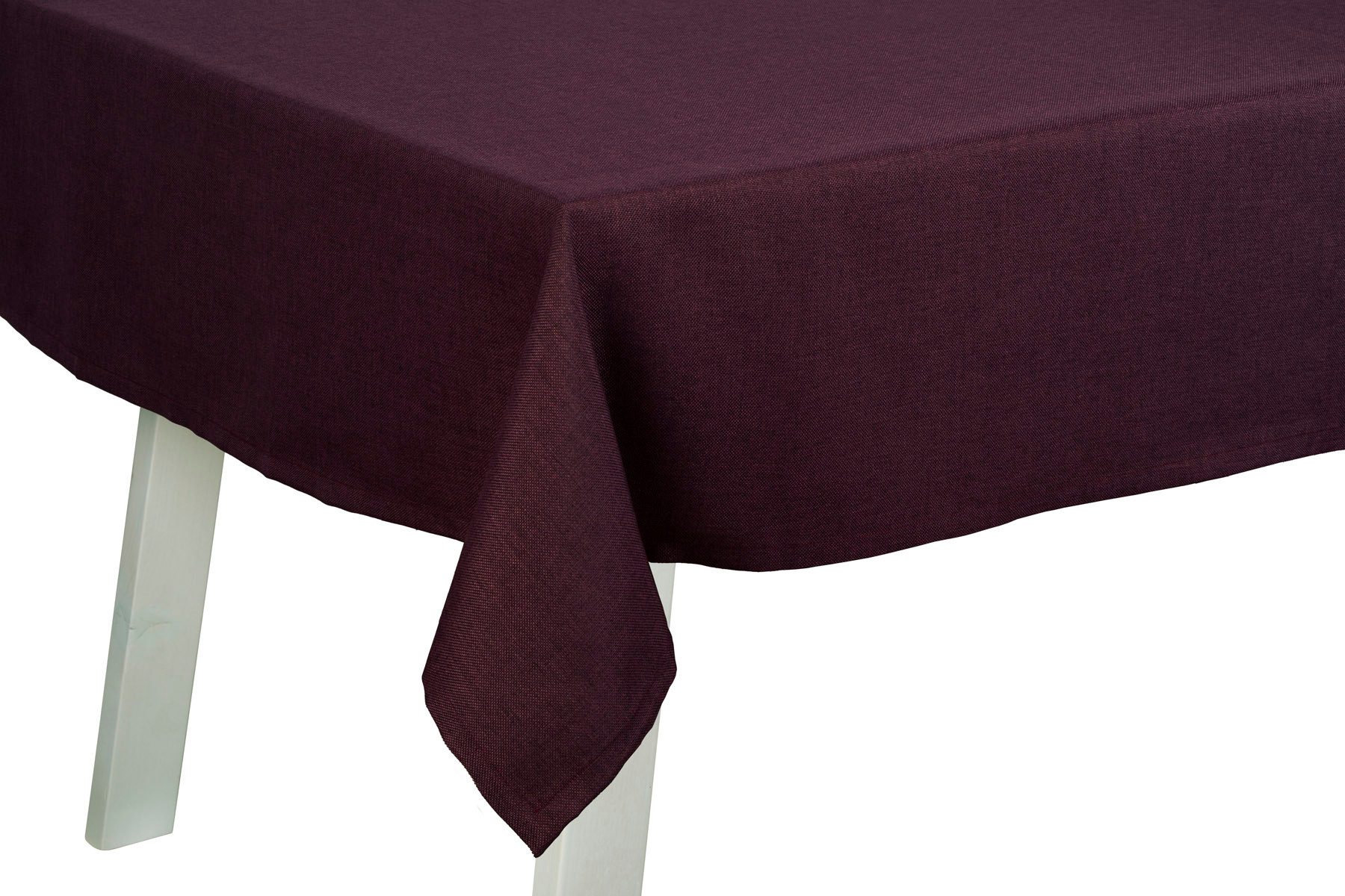 PICHLER Tischdecke Tischdecke Panama Rechteck 150/250 pflaume (1-tlg), Tischdecke Tischläufer Fest Feier Kommunion