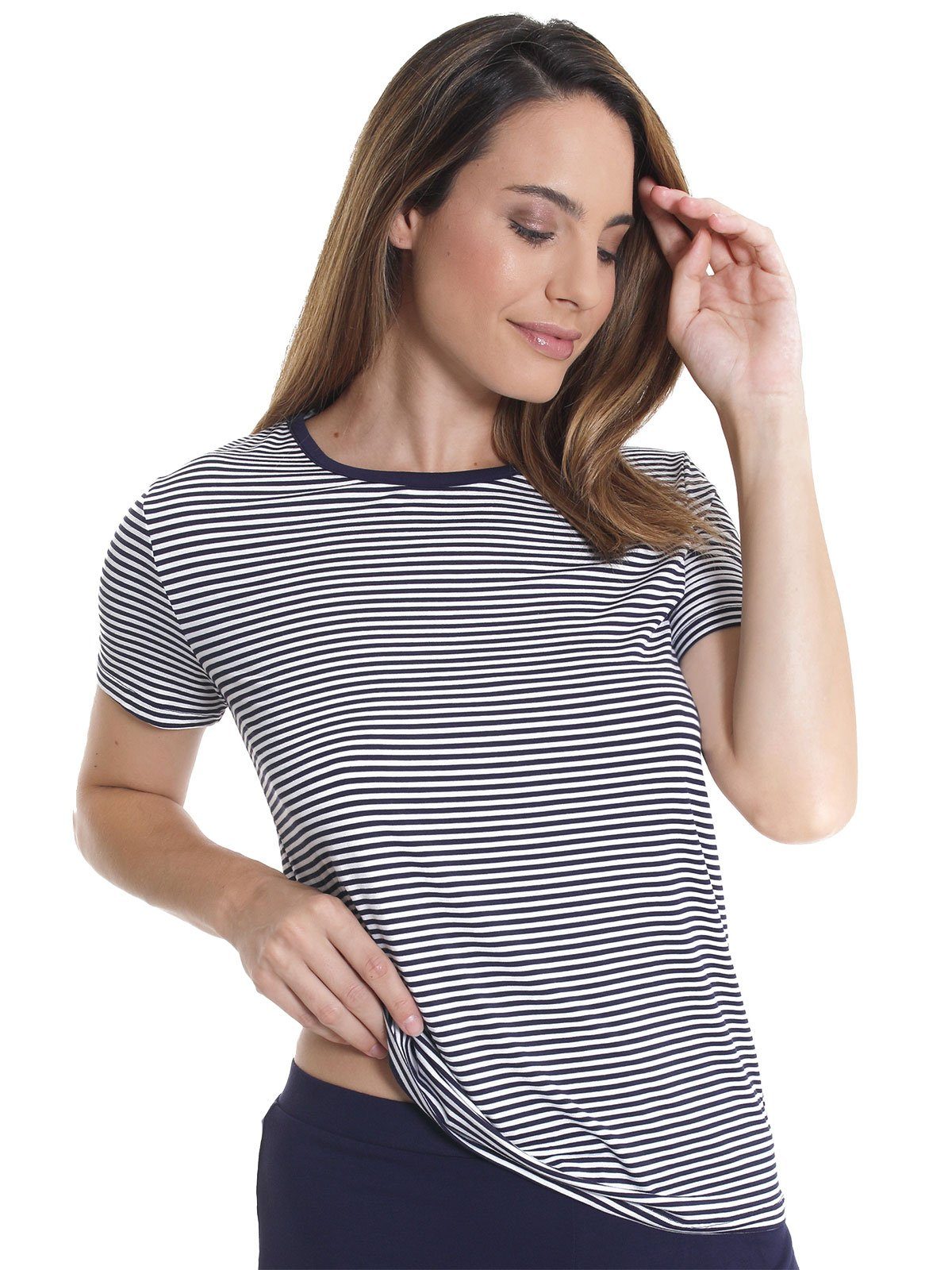 Sassa T-Shirt T-Shirt Casual Comfort Stripe (Stück, 1-tlg) -