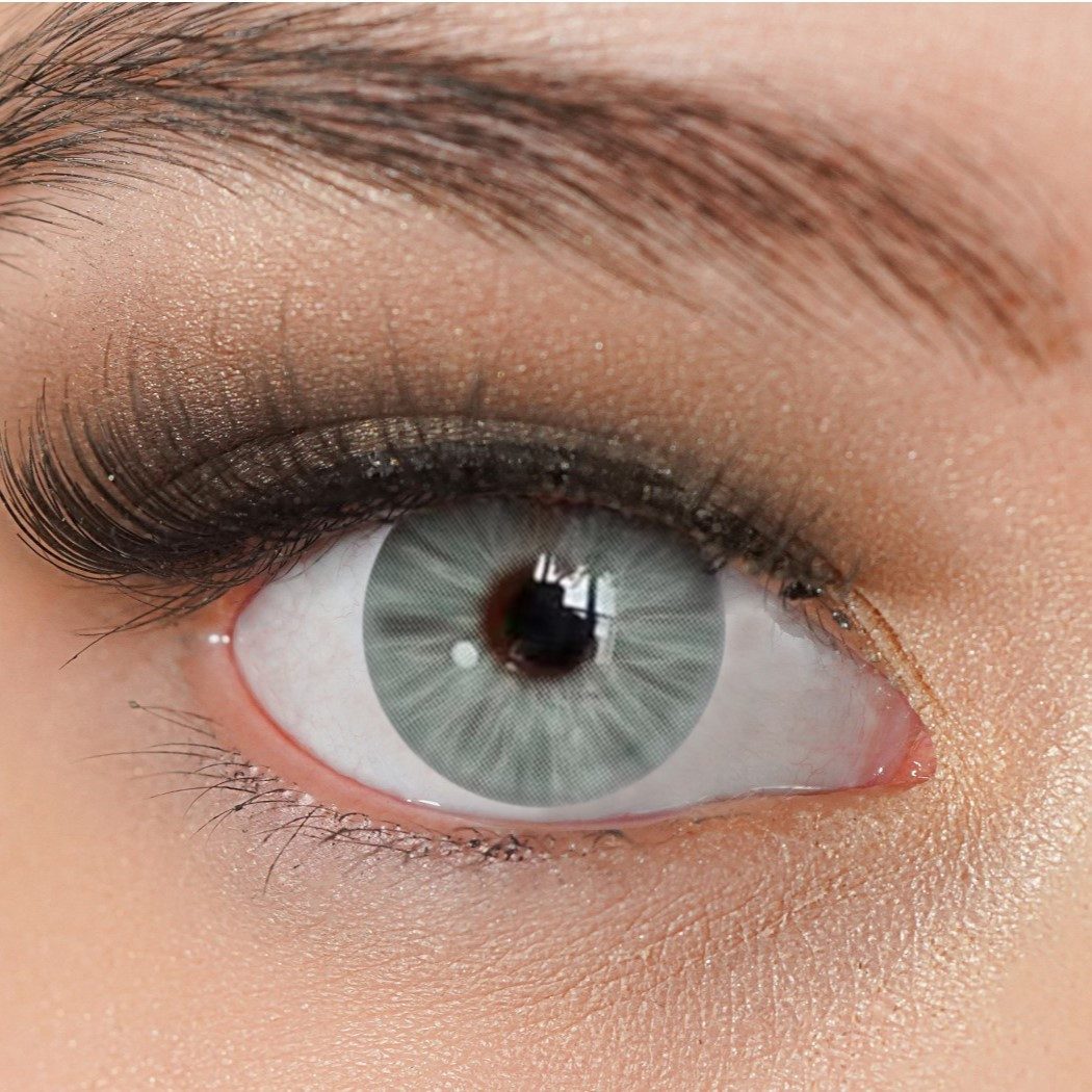 Charmiga Jahreslinsen Farbige Kontaktlinsen Hell Grün, Farblinsen ohne Stärke, Miami Green, Beauty, Halloween