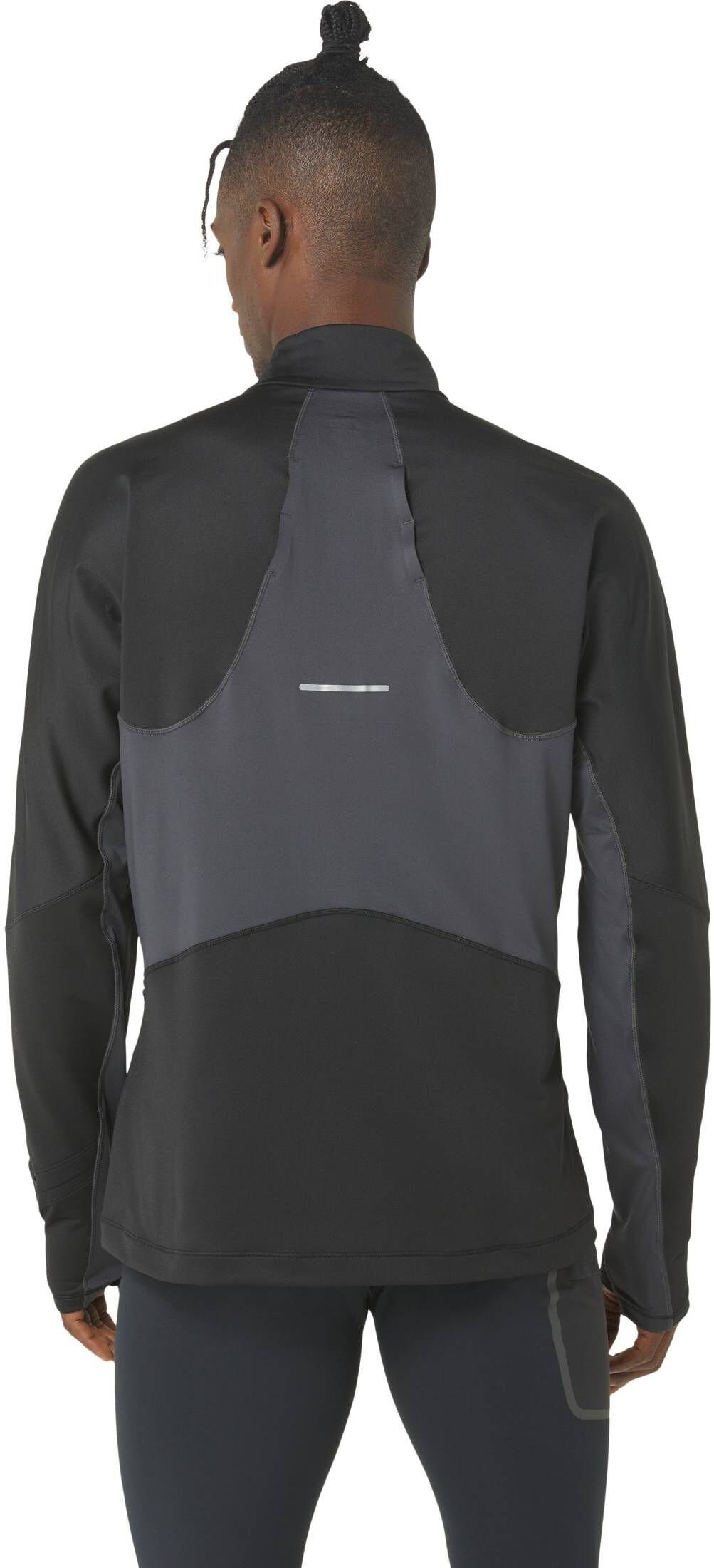 WINTER Herren Laufshirt PERFORMANCE (1-tlg) Asics Sweatshirt RUN BLACK/GRAPHITE
