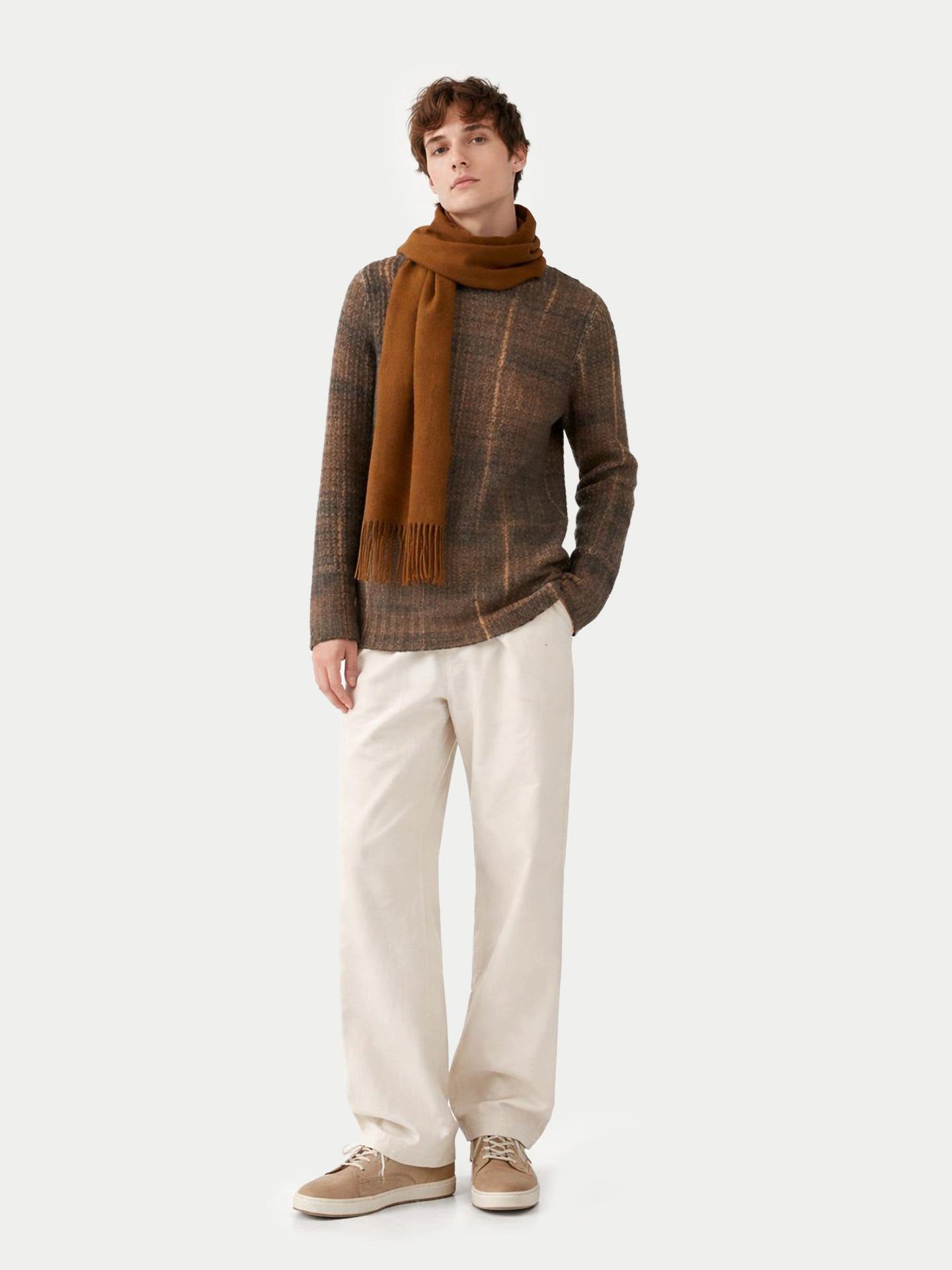 GOBI Cashmere Strickschal Kaschmirschal mit Fransen günstig online kaufen