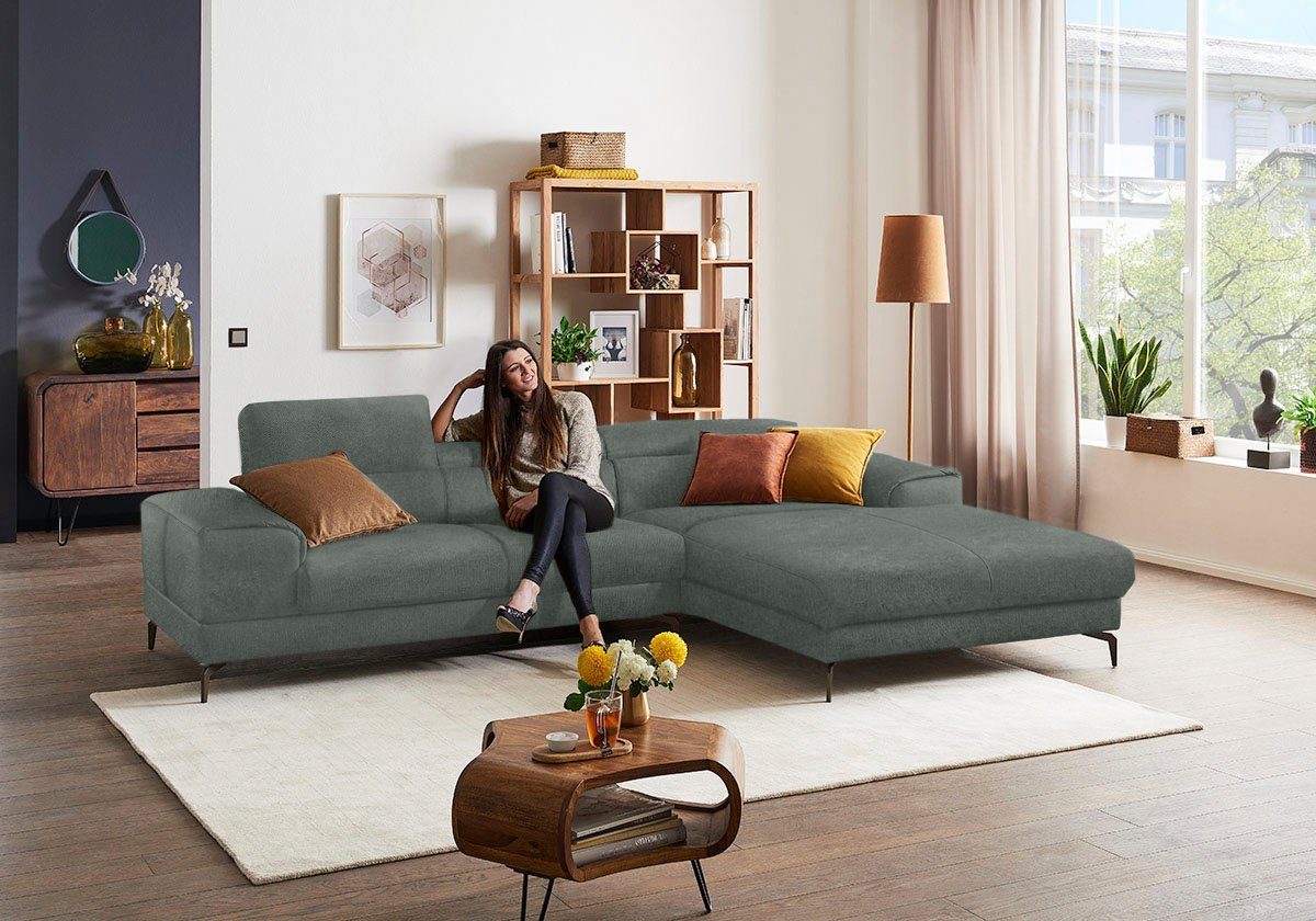 W.SCHILLIG Ecksofa "piedroo, Designsofa mit tollem Sitzkomfort, L-Form" Kop günstig online kaufen
